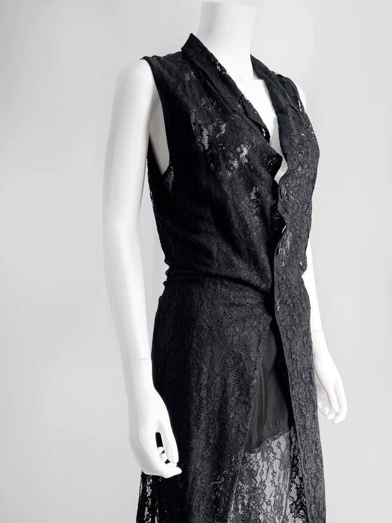 Comme des Garcons Comme des garcons 90s two-piece sleeveless lace dress Size M / US 6-8 / IT 42-44 - 3 Thumbnail