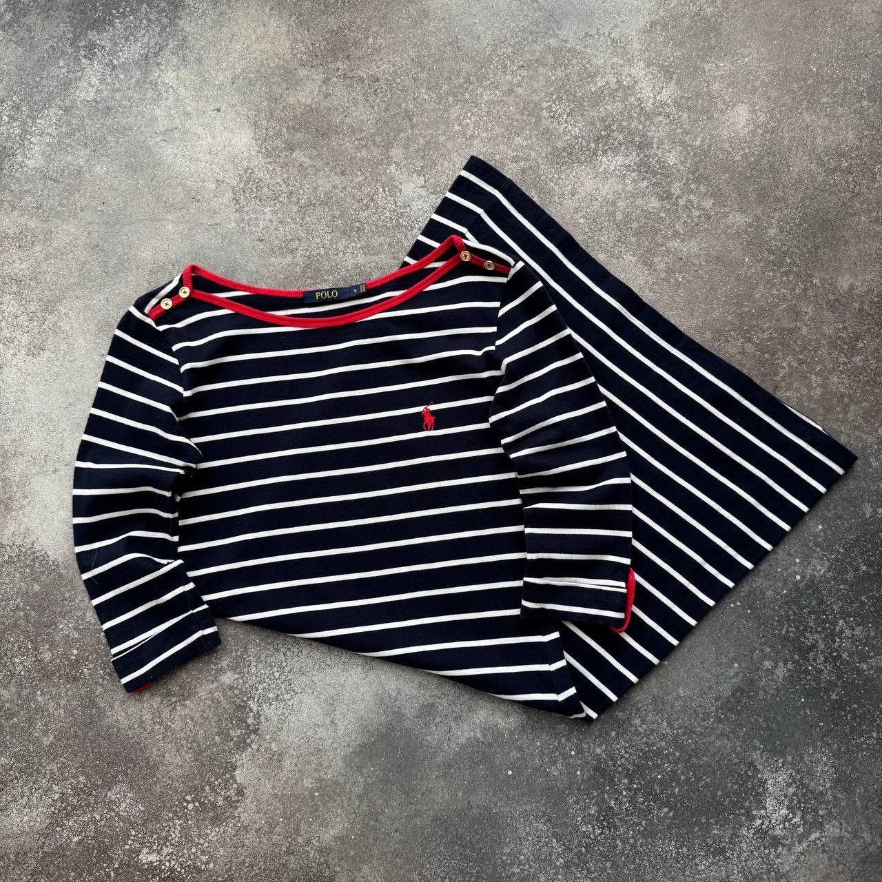 Polo Ralph Lauren × Vintage Polo Ralph Lauren Vintage Red Pony Y2K Long T-Shirt Size S / US 4 / IT 40 - 1 Thumbnail