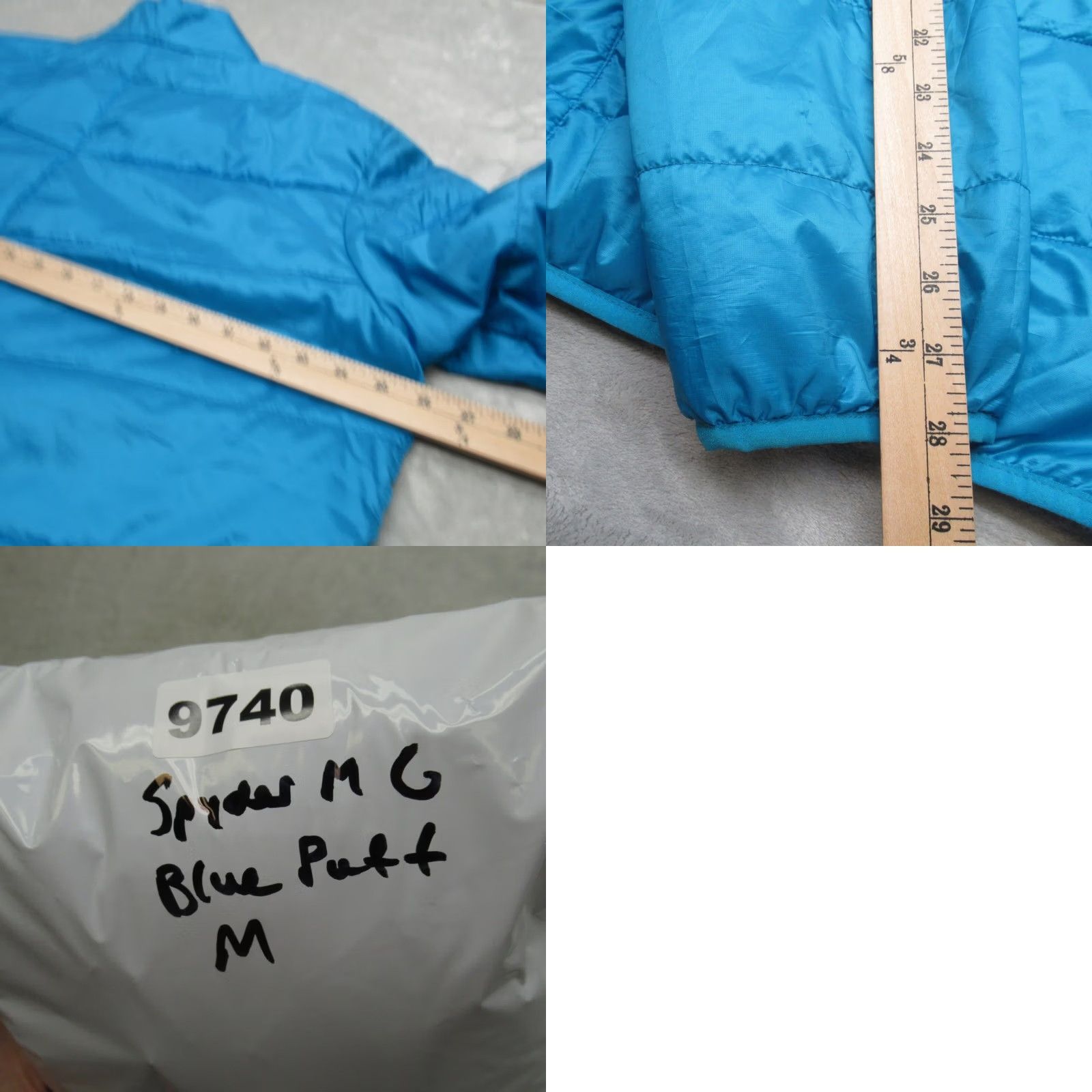 Spyder Spyder Jacket Mens 2XL Blue Pockets Packable Primaloft Full Zip Quilted Puffer Size US XXL / EU 58 / 5 - 9 Thumbnail