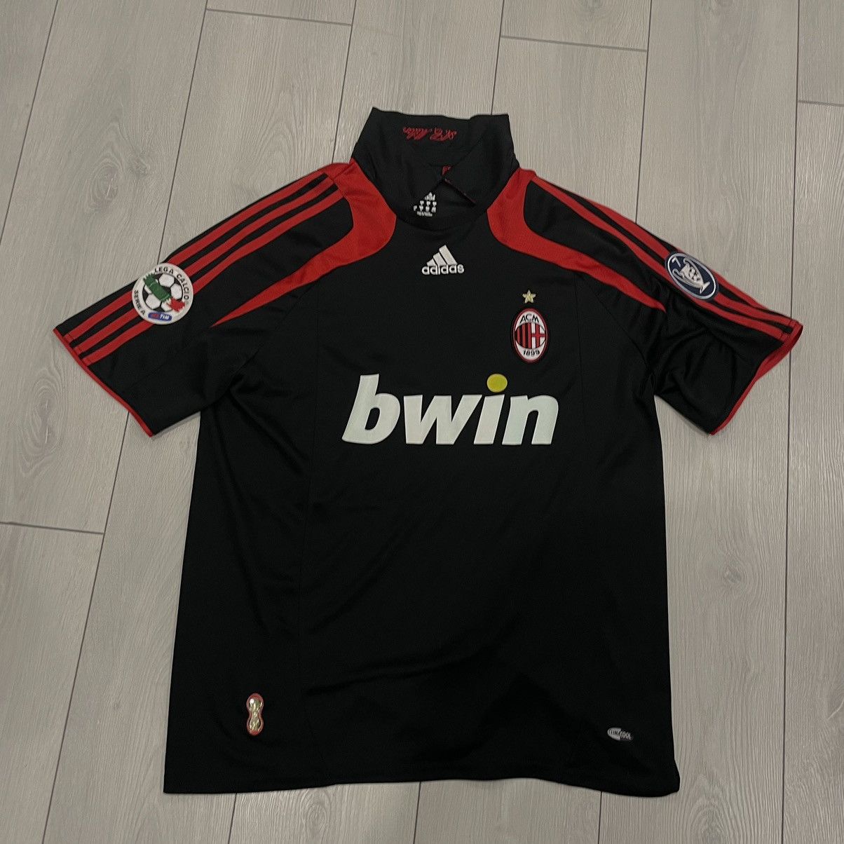Retro 90s KAKA 22 Milan adidas jersey BWIN ACM calcio serie