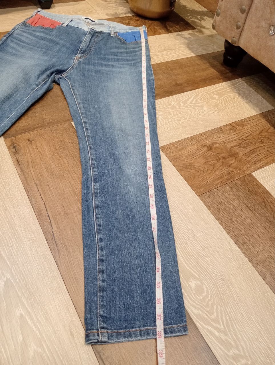 Tsumori Chisato VINTAGE TSUMORI CHISATO ISSEY MIYAKE BLUE DENIM PANTS Size US 30 / EU 46 - 14 Thumbnail