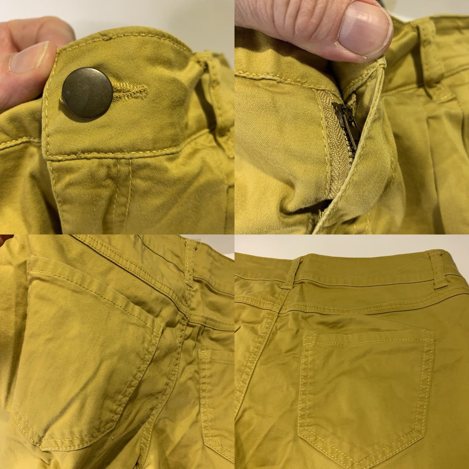 Forever 21 VINTAGE Forever 21 Mustard Yellow Shorts Women 27 Pockets 90s Retro Hip Hop Cotton Spandex Spring Summer Size 27" / US 4 / IT 40 - 8 Thumbnail
