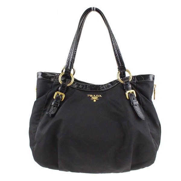 【PRADA】POCONO TOTE BAG Prada Prada Pocono Tote Ladies Shoulder Bag Nylon X Enamel