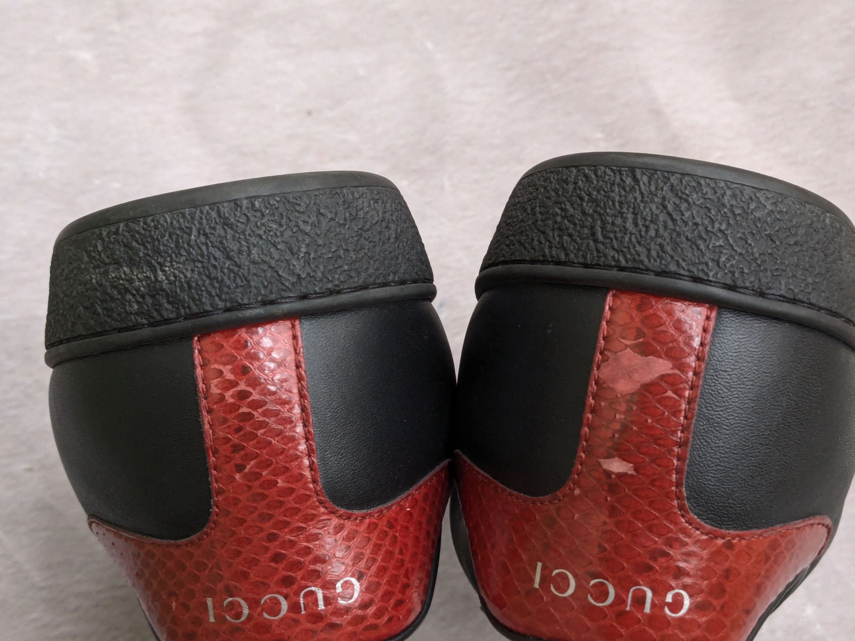 Gucci Gucci Ace Sneakers Black 12.5 Leather Low Tops Web Size US 12.5 / EU 45-46 - 10 Thumbnail