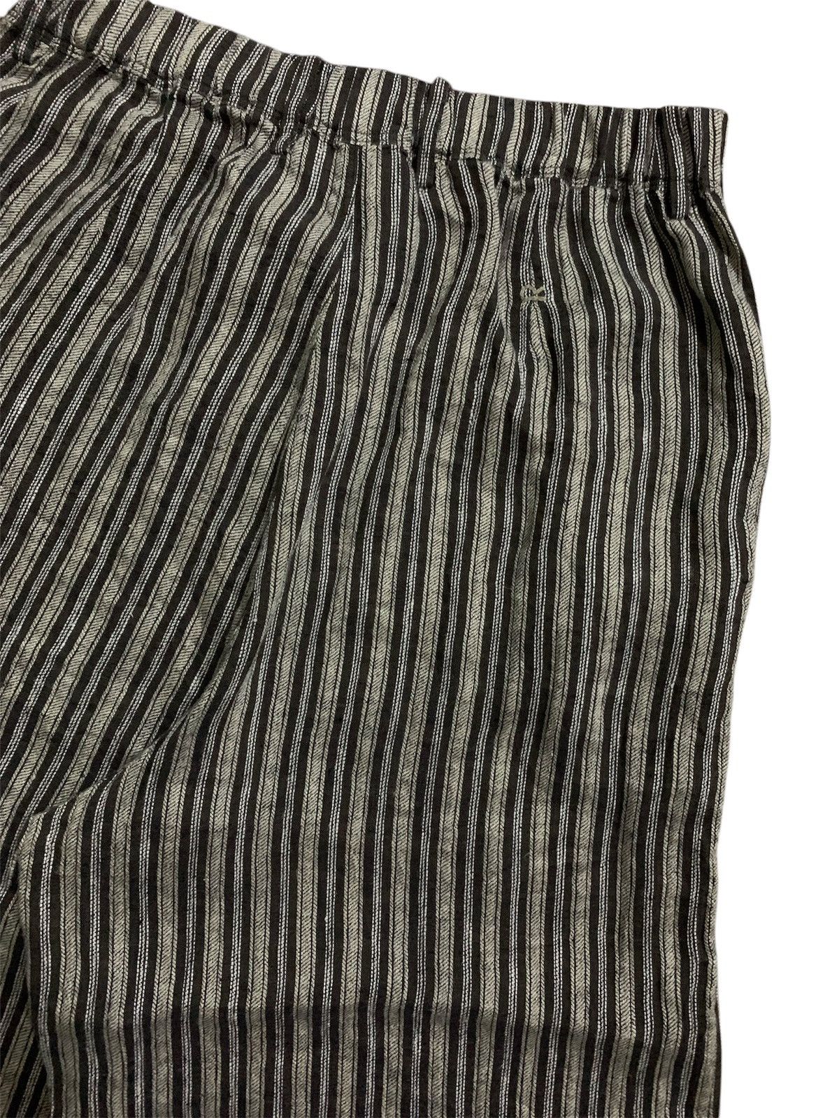 45rpm Vtg 45Rpm Wide Leg Linen Stripe Pant Size 31" - 5 Thumbnail