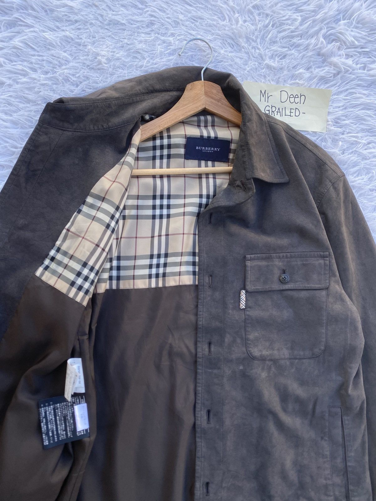 Burberry Rare Vintage Burberry Leather Jacket Size US L / EU 52-54 / 3 - 8 Thumbnail