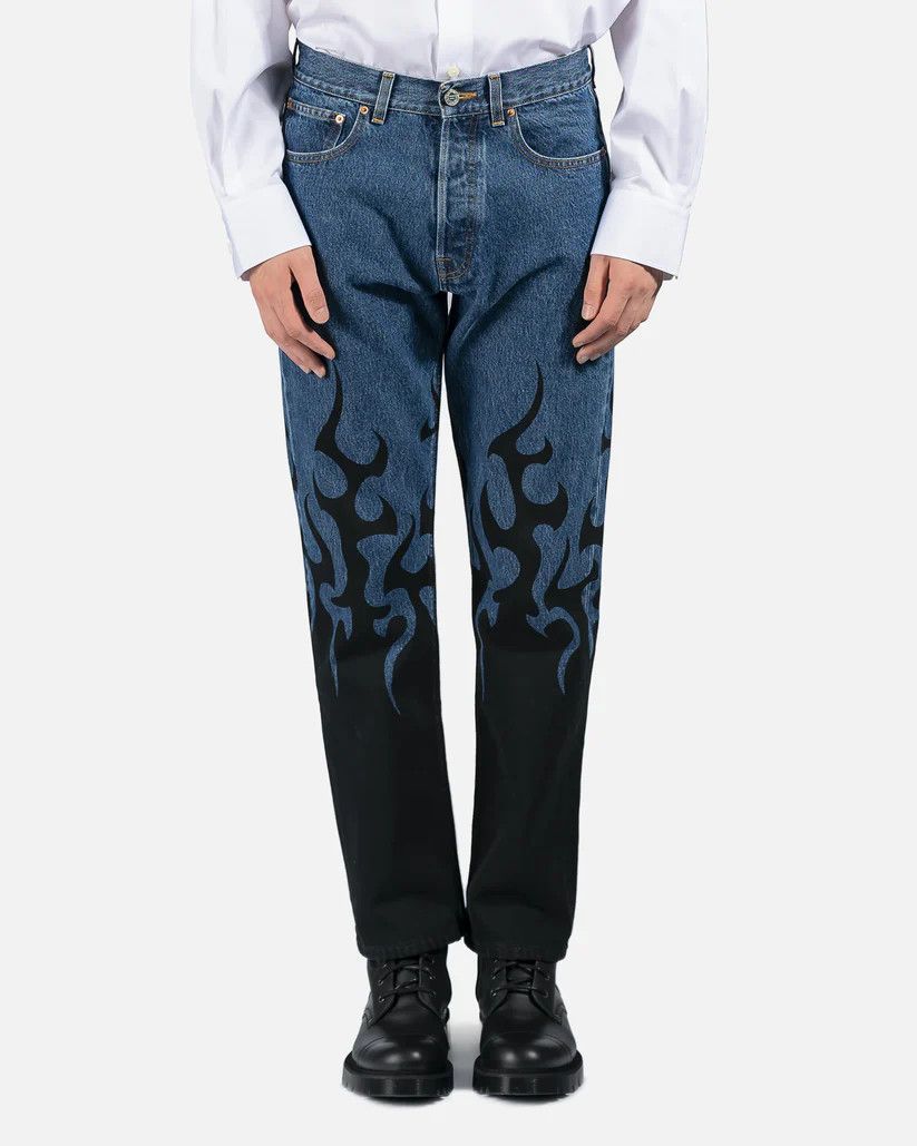 o1y0924 Denim Pant in Blue/Black