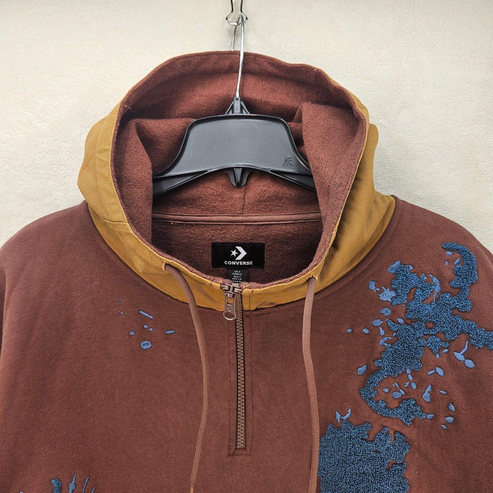 Converse CONVERSE X BANDULU MEN'S SMALL COLLAB PULLOVER HOODIE BROWN Size US S / EU 44-46 / 1 - 2 Thumbnail