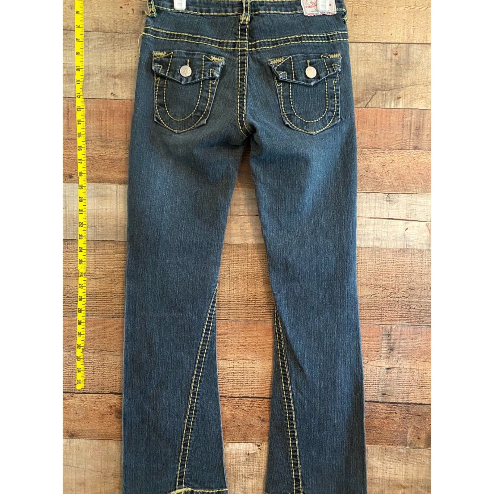 True Religion True Religion Joey Super T Bootcut Jeans Women's Size 27 Blue Medium Wash Regular Rise Vintage? No (remove) No N/A Size 27" / US 4 / IT 40 - 4 Thumbnail