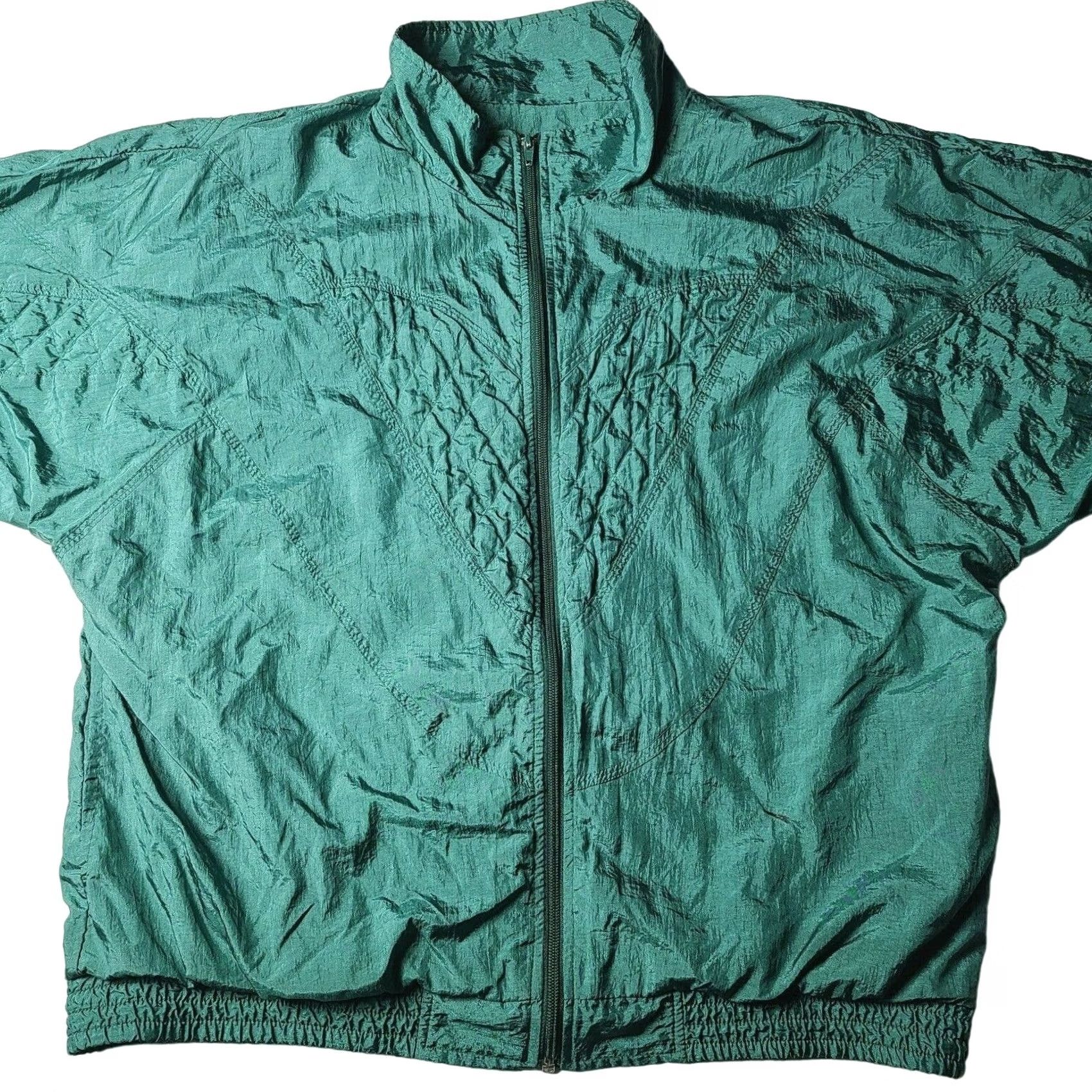 Etro VINTAGE Bocoo Windbreaker Full Zip Track Jacket Womens Size XL Lined Retro Green Size XL / US 12-14 / IT 48-50 - 3 Thumbnail