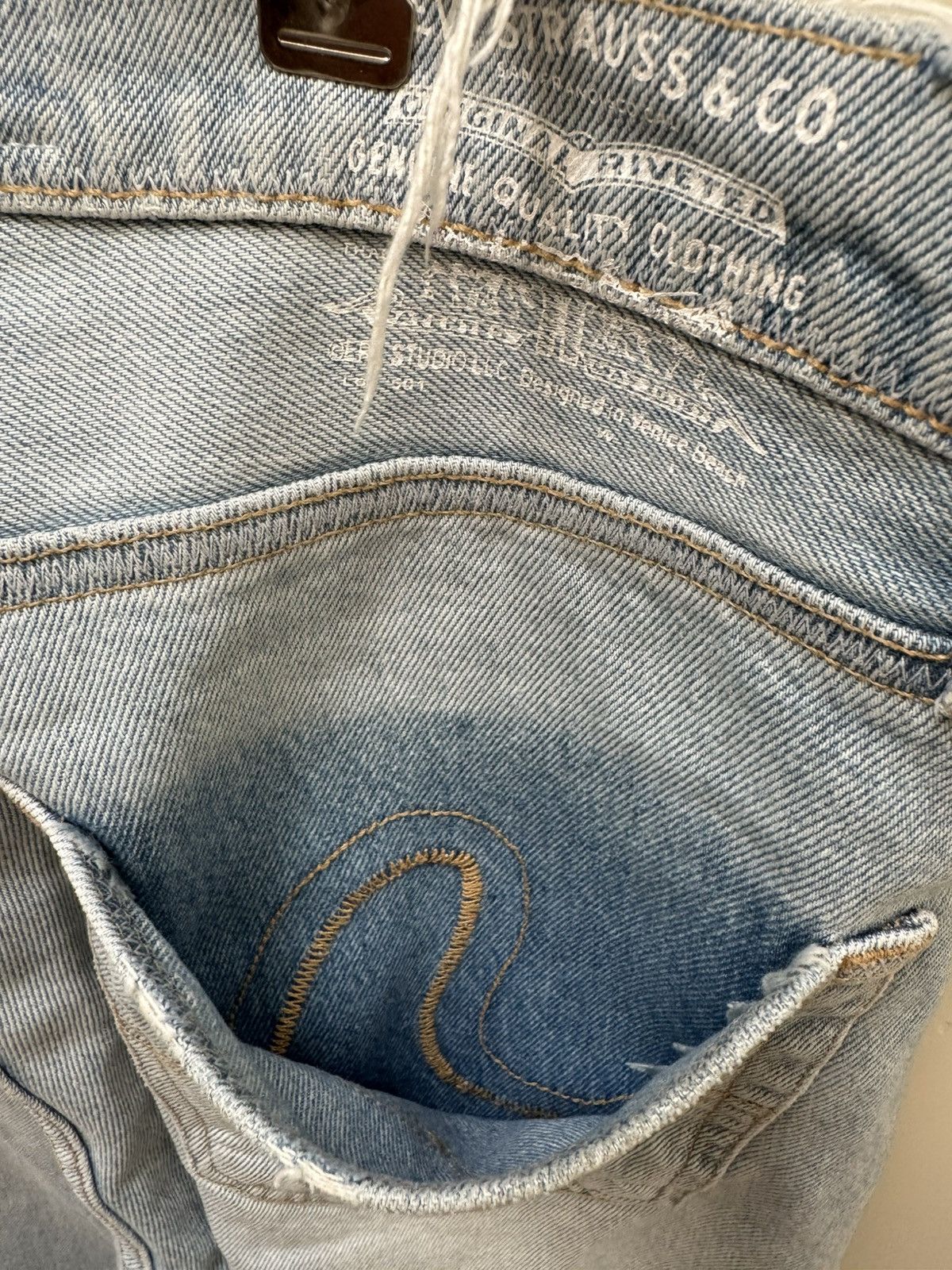 ERL × Levi's ERL Levi’s 501 Split Leg Jeans Size US 32 / EU 48 - 13 Thumbnail