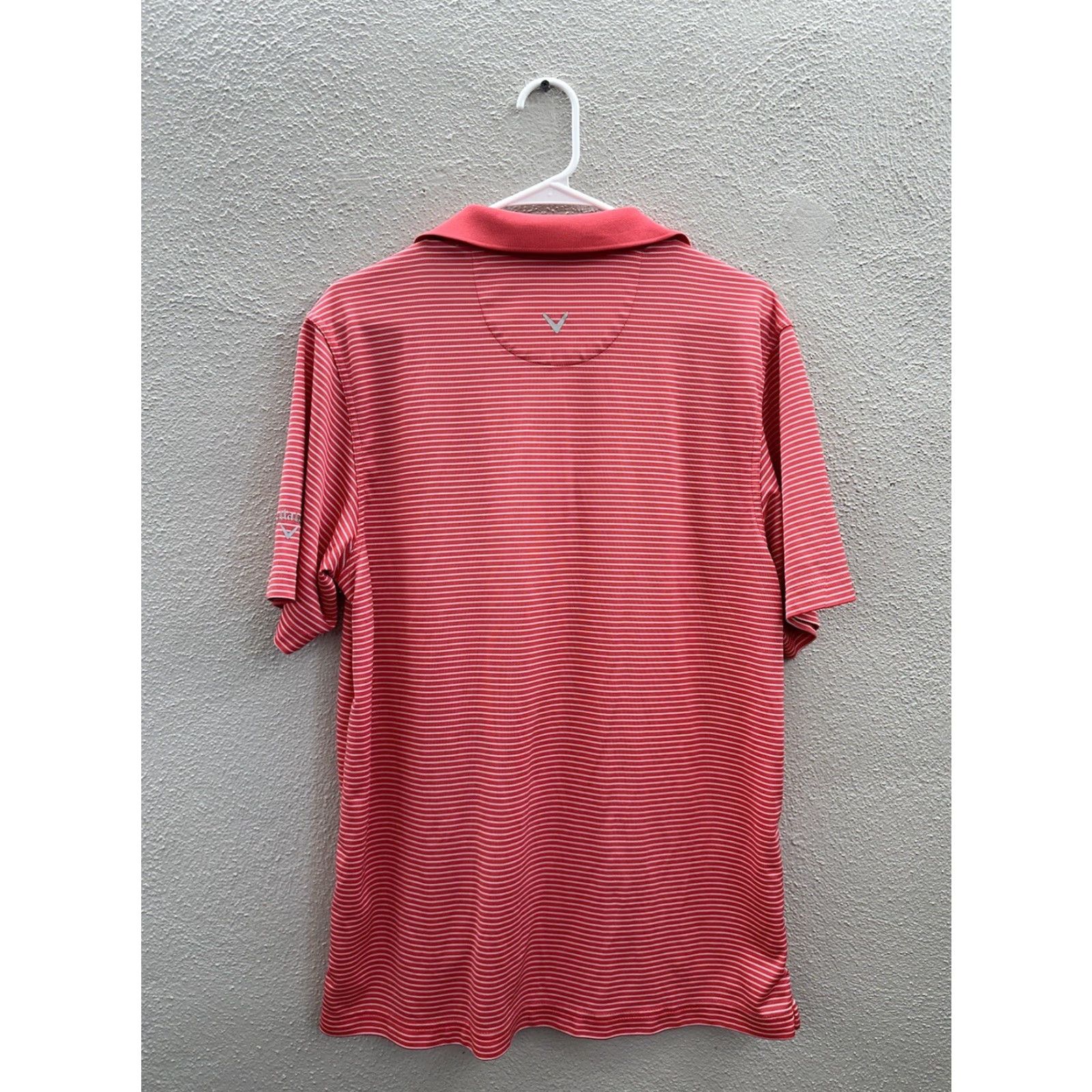 Callaway Callaway Mens Polo Shirt Size Large Orange/Pink Striped Short Sleeve Golf Size US L / EU 52-54 / 3 - 5 Thumbnail