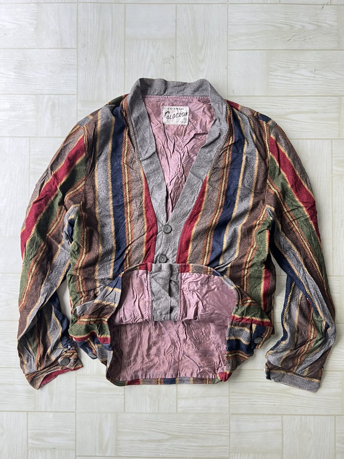 4GSELLER Vintage 40s/50s Calderon California Rockabilly Btn Cardigan Size US S / EU 44-46 / 1 - 1 Thumbnail