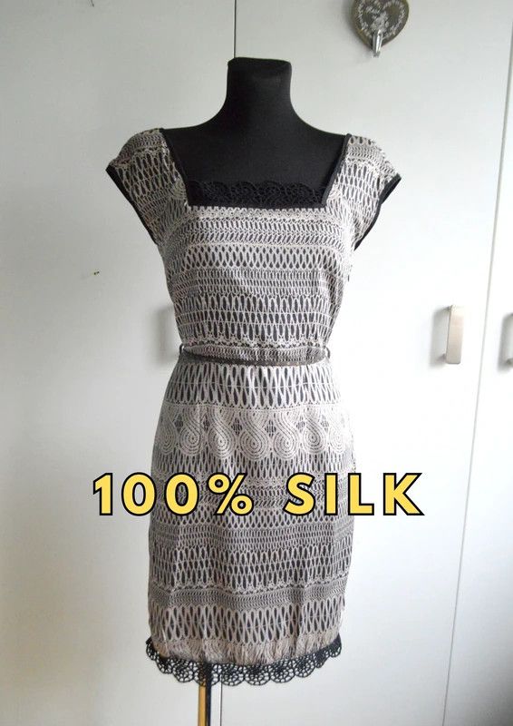 Other Catherine Malandrino 100% SILK Premium Silk Dress Size S / US 4 / IT 40 - 1 Thumbnail