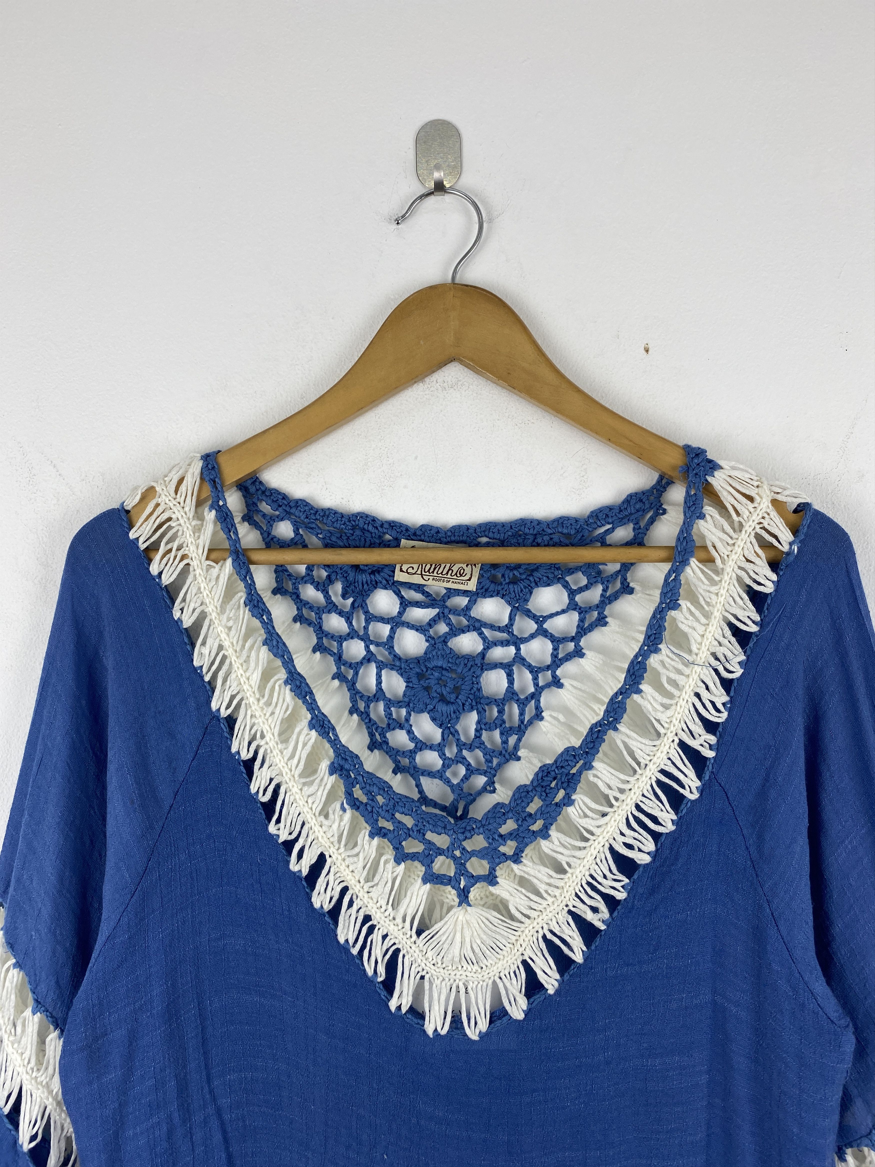 Vintage Vintage Hawaiian Crochet Short Sleeve Size US XS / EU 42 / 0 - 2 Thumbnail