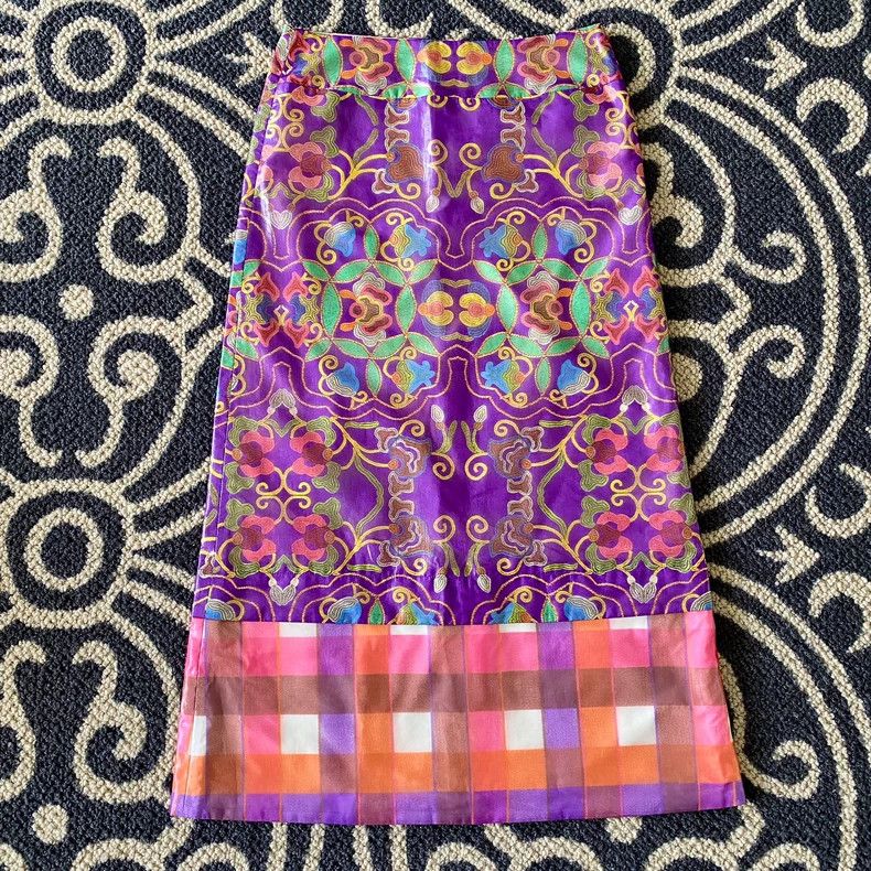 Issey Miyake Issey Miyake Retro checkered skirt Size 25" / US 0 / IT 36 - 4 Thumbnail