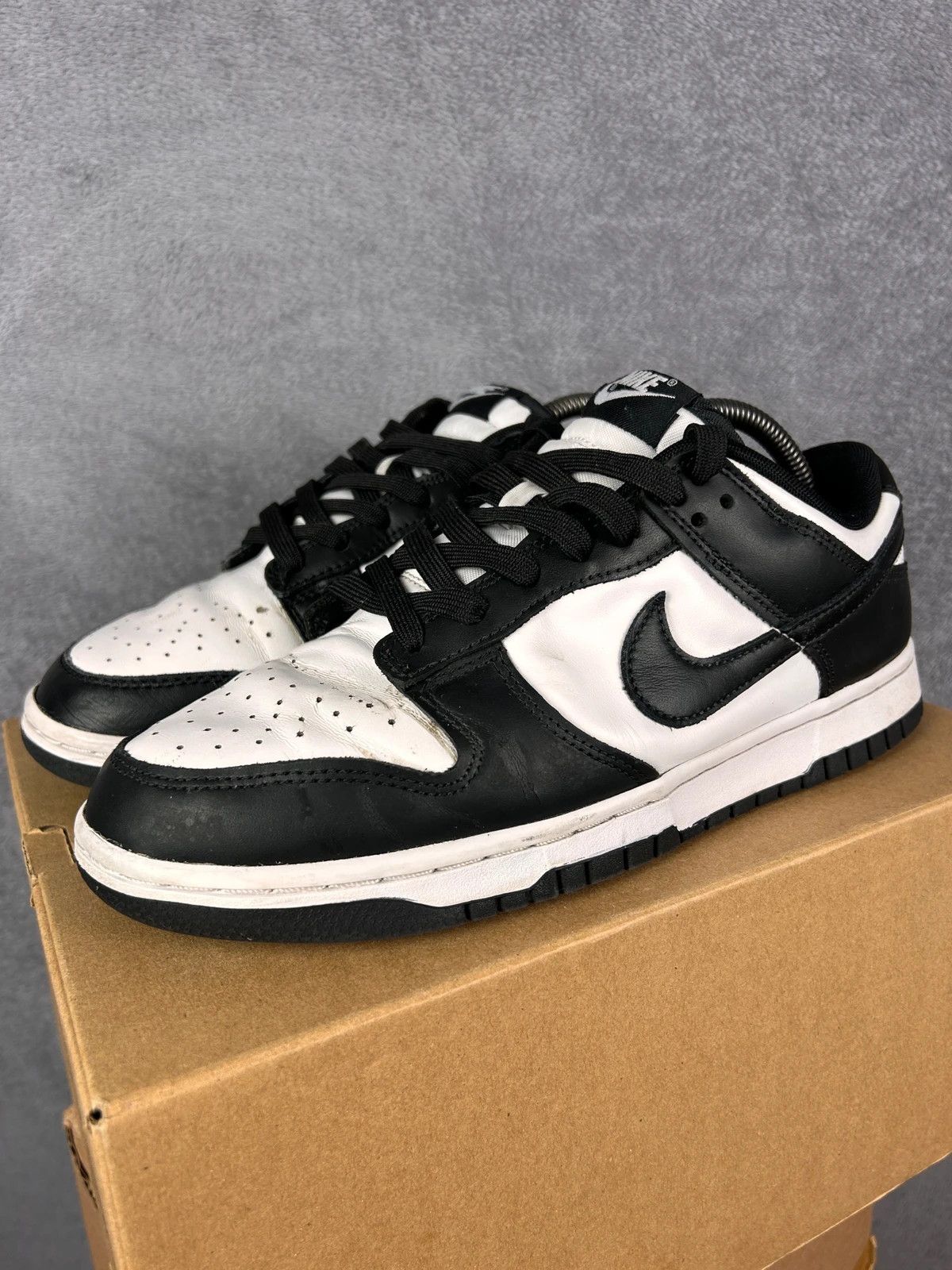 Nike Nike Dunk Low Retro Panda sneakers white black leather Size US 8 / EU 41 - 1 Thumbnail