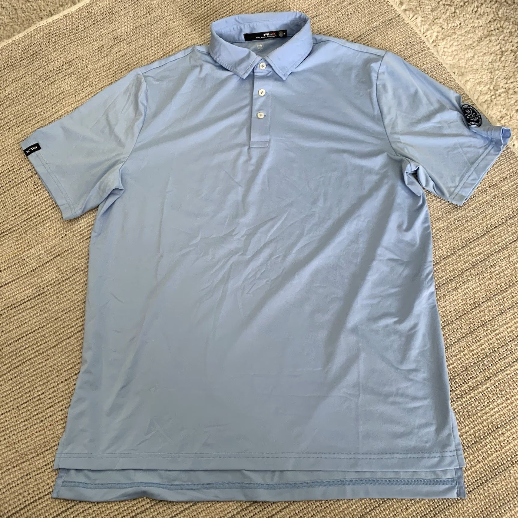RLX Ralph Lauren RLX Ralph Lauren Golf Shirt Mens M Short Sleeve Polo Blue Size US M / EU 48-50 / 2 - 7 Thumbnail