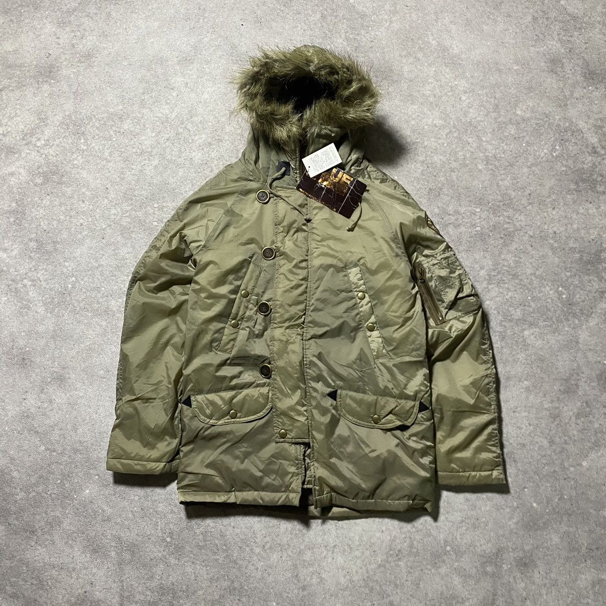 Japanese Brand Blue Moon Blue Military N3B Hunting Coat Fur Size US M / EU 48-50 / 2 - 1 Thumbnail
