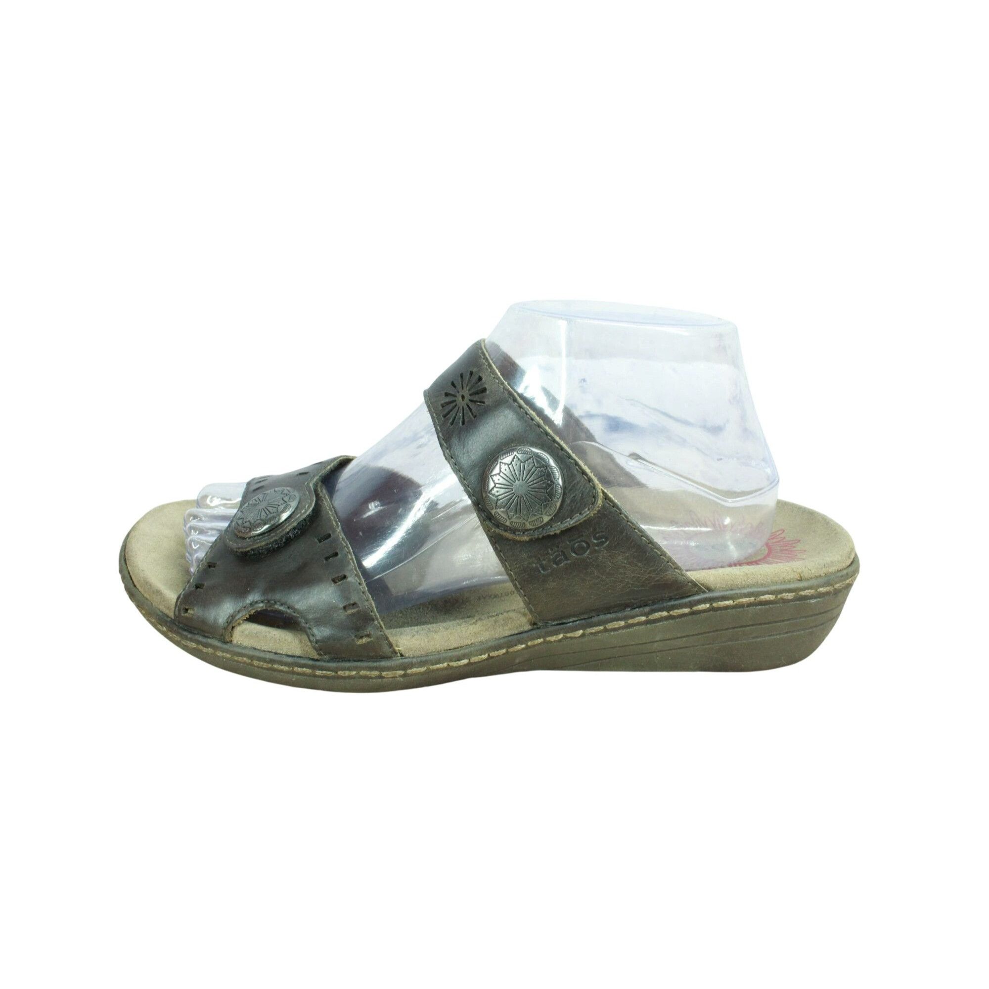 Taos Taos Miracle Women's Leather Comfort Wedge Sandals Size 10 Size US 10 / IT 40 - 1 Thumbnail