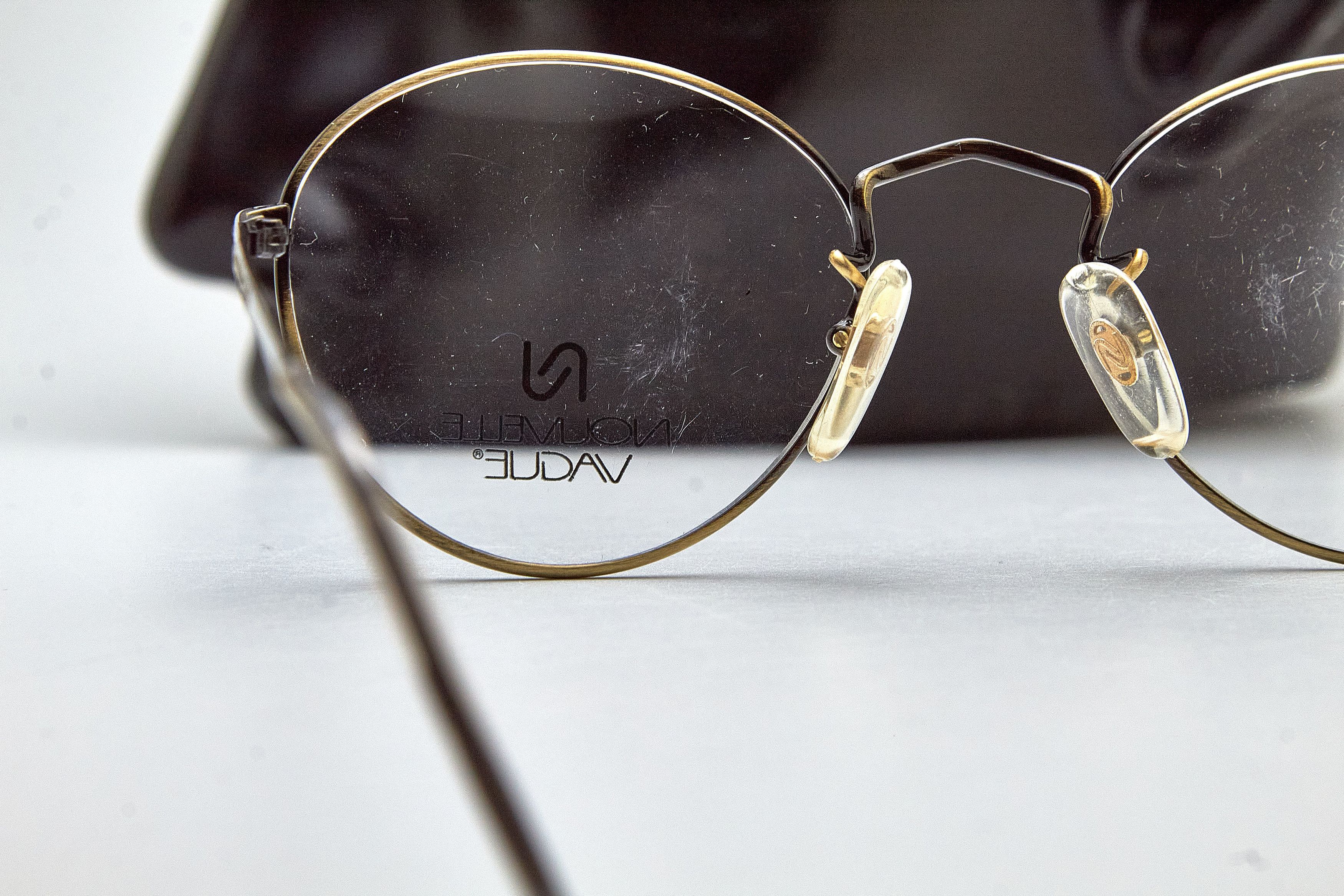 Vintage Nouvelle Vague Brushed Gold Round Archivex Specs, Quiet Lux Size ONE SIZE - 9 Thumbnail