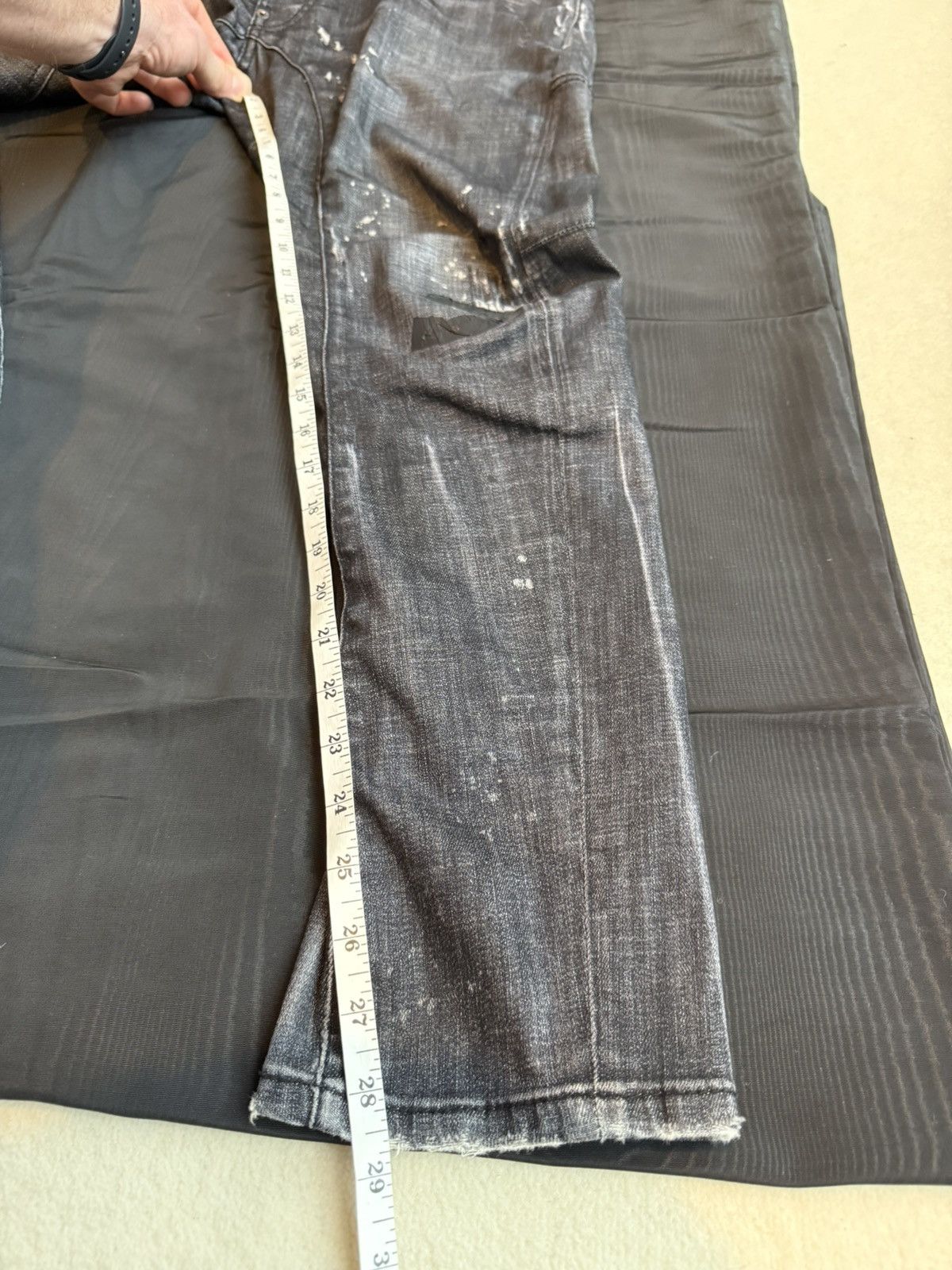 Dsquared2 FW16 Dsquared2 destroyed biker denim jeans grey black 50 Size US 34 / EU 50 - 6 Thumbnail