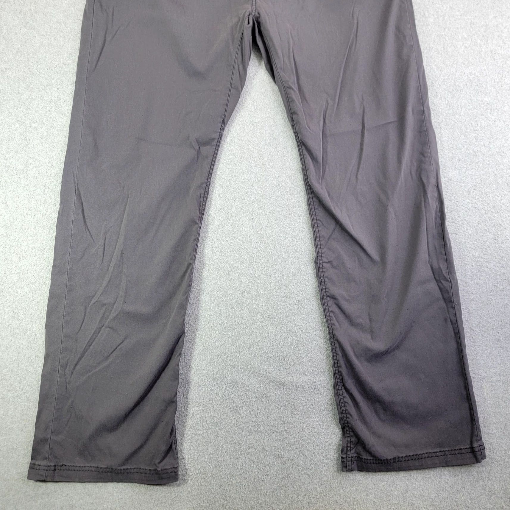 Prana prAna Pants Mens 38x30 Gray Slim Fit Microfiber Chino Casual Stretch Breathe Collection Size US 38 / EU 54 - 2 Thumbnail