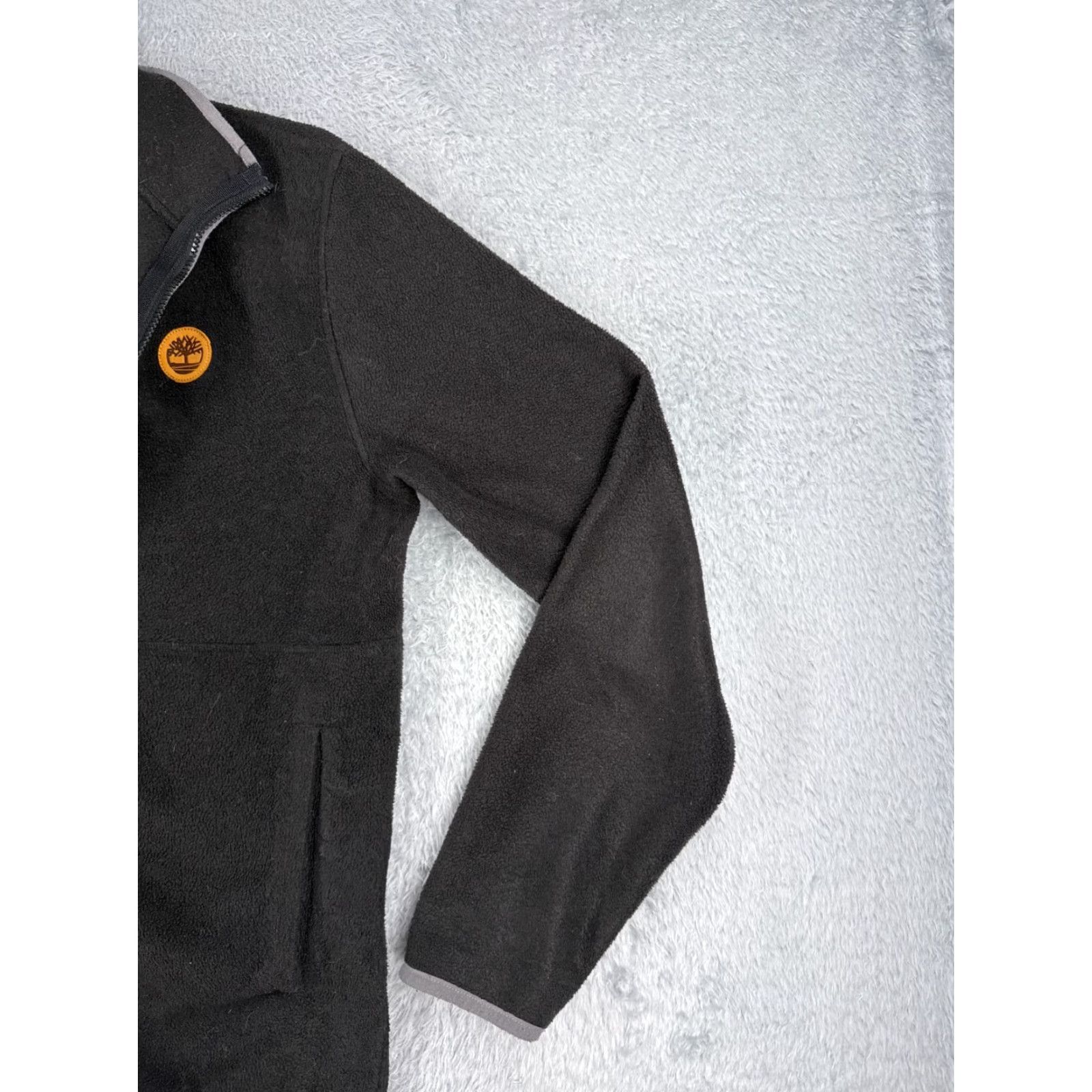 Timberland Timberland Jacket Women Medium Black Full Zip Fleece Pockets Mock Neck READ ME Size M / US 6-8 / IT 42-44 - 2 Thumbnail
