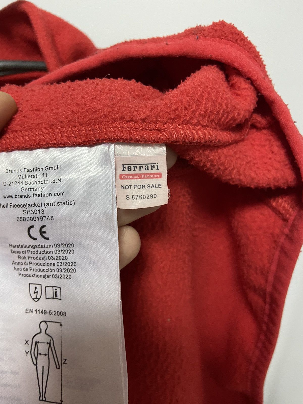 Ferrari × Vintage Ferrari reflective stripe Racing Fleece Jacket Big Logo Size US M / EU 48-50 / 2 - 10 Thumbnail