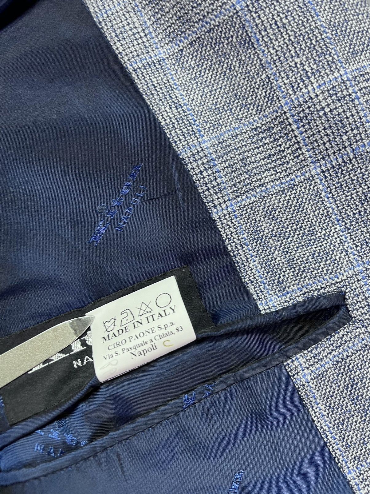 Kiton Kiton Napoli Cashmere Linen Silk Plaid Blazer Jacket 52 Size 52R - 10 Thumbnail