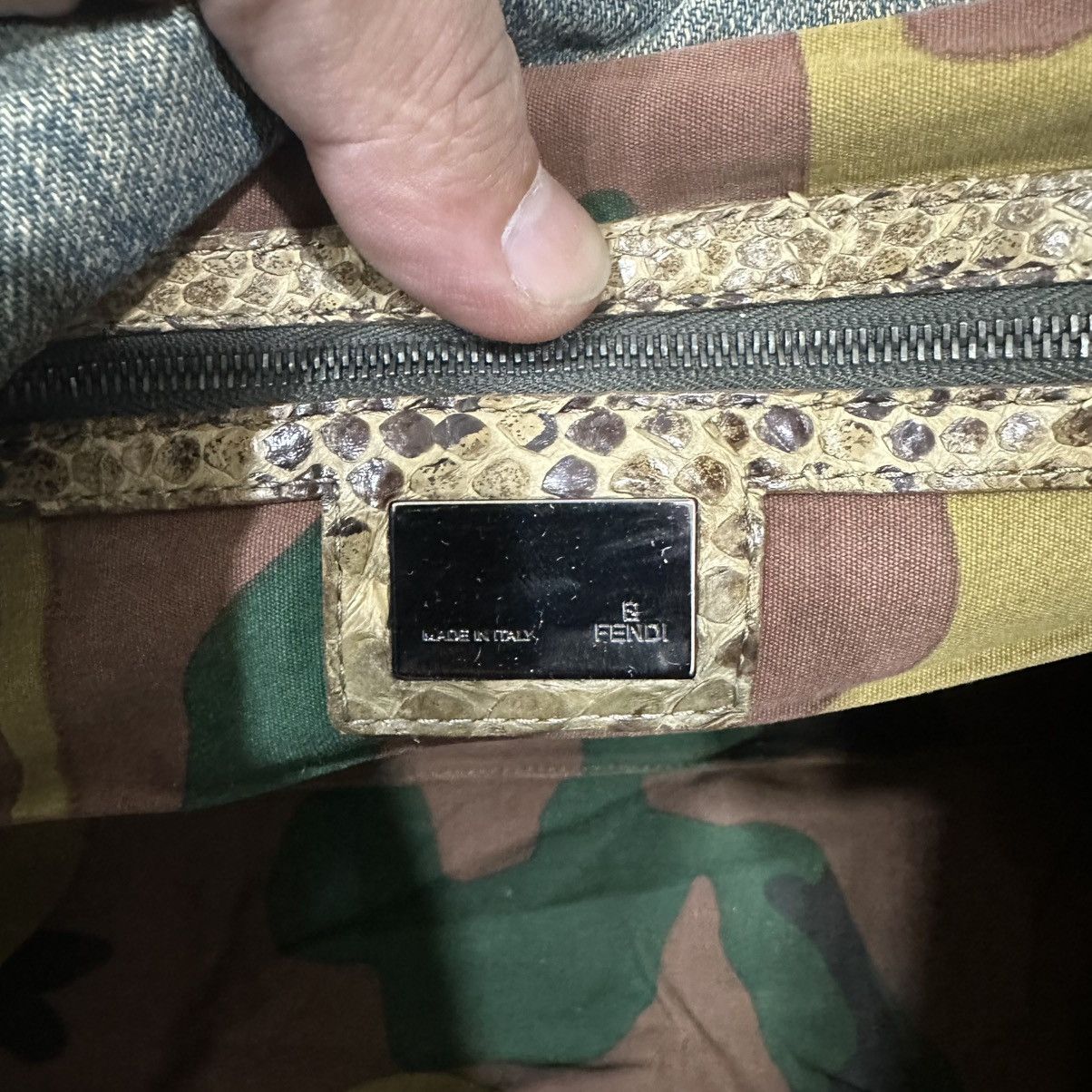 Fendi ‼️LASTDROP‼️ FENDI EMBROIDERED DENIM TOTE BAG Size ONE SIZE - 15 Thumbnail