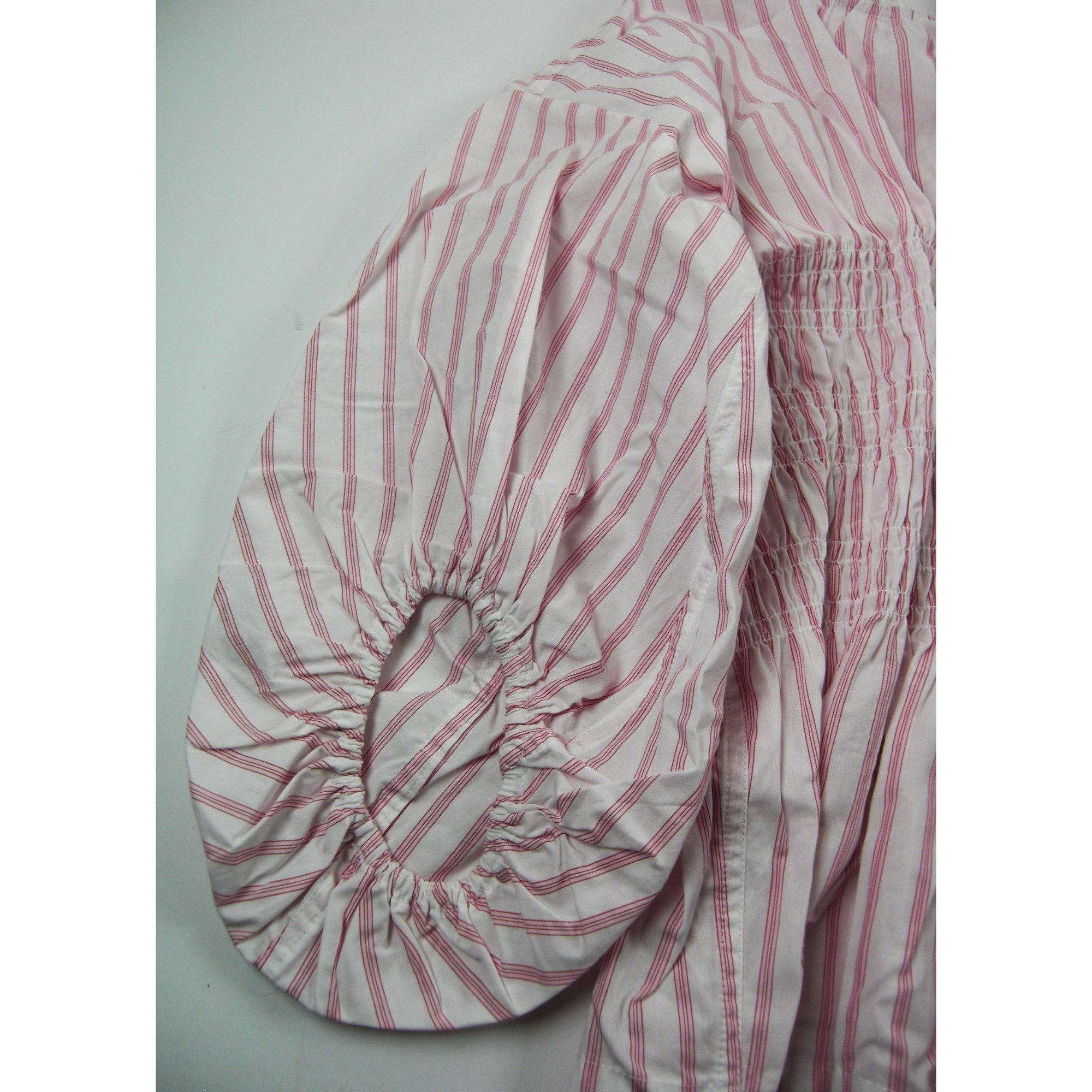 Other Women Blouses Dressy Casual Long Sleeve Top Pink Pin Stripe Size M / US 6-8 / IT 42-44 - 7 Thumbnail