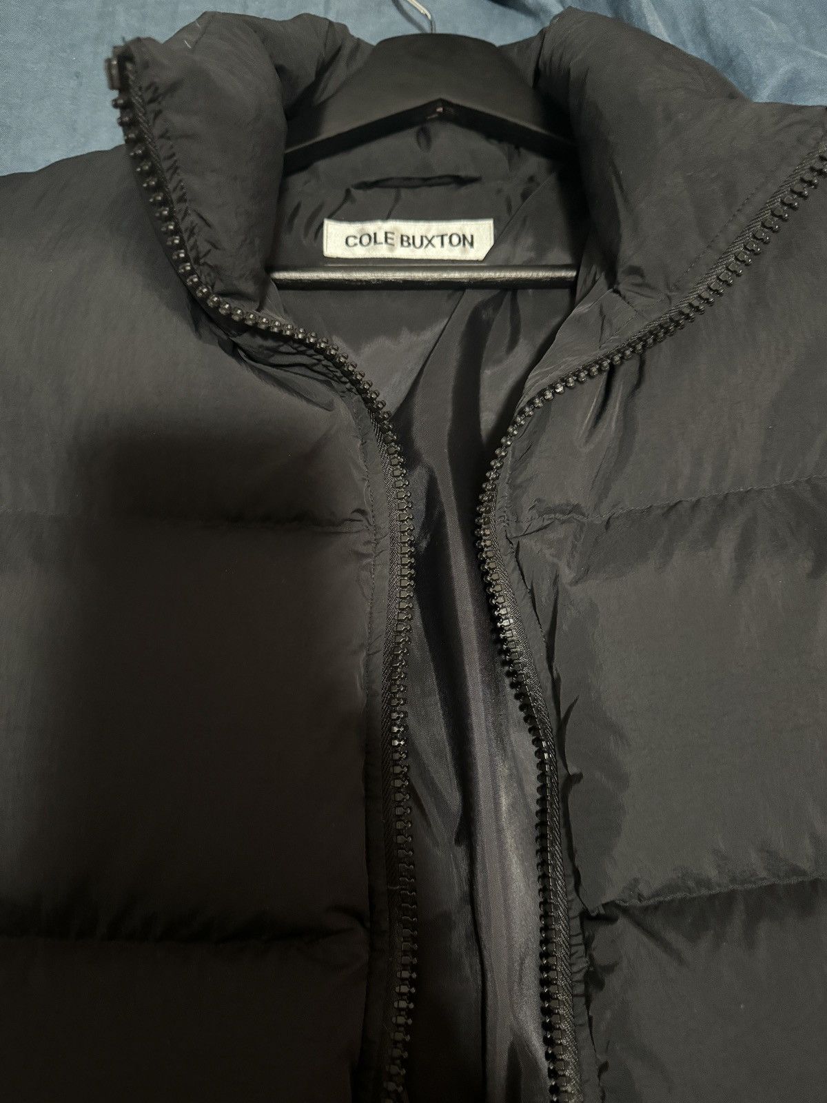 image of Cole Buxton Cropped Insulated Puffer in Black, Men's (Size XS)