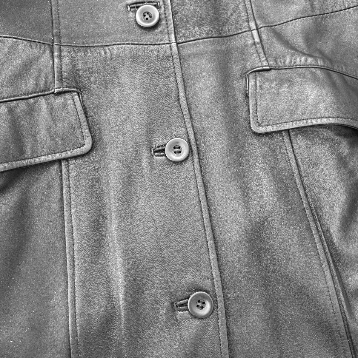 Vintage Iconic super long matrix leather coat Size M / US 6-8 / IT 42-44 - 9 Thumbnail