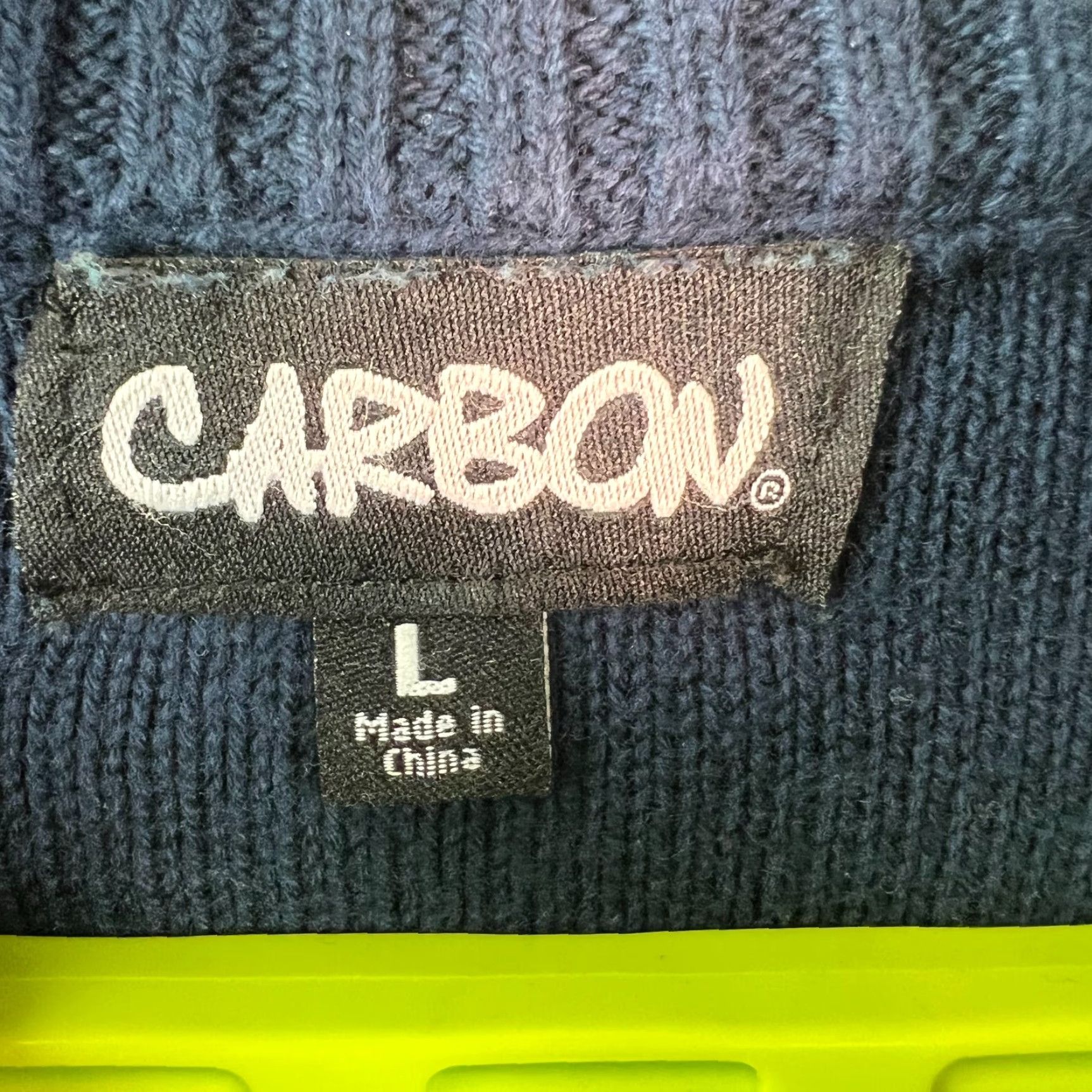 Carbon Carbon Striped Long Sleeves 1/4 Zip Pullover Blue Sweater Mens Size L Size US L / EU 52-54 / 3 - 6 Thumbnail