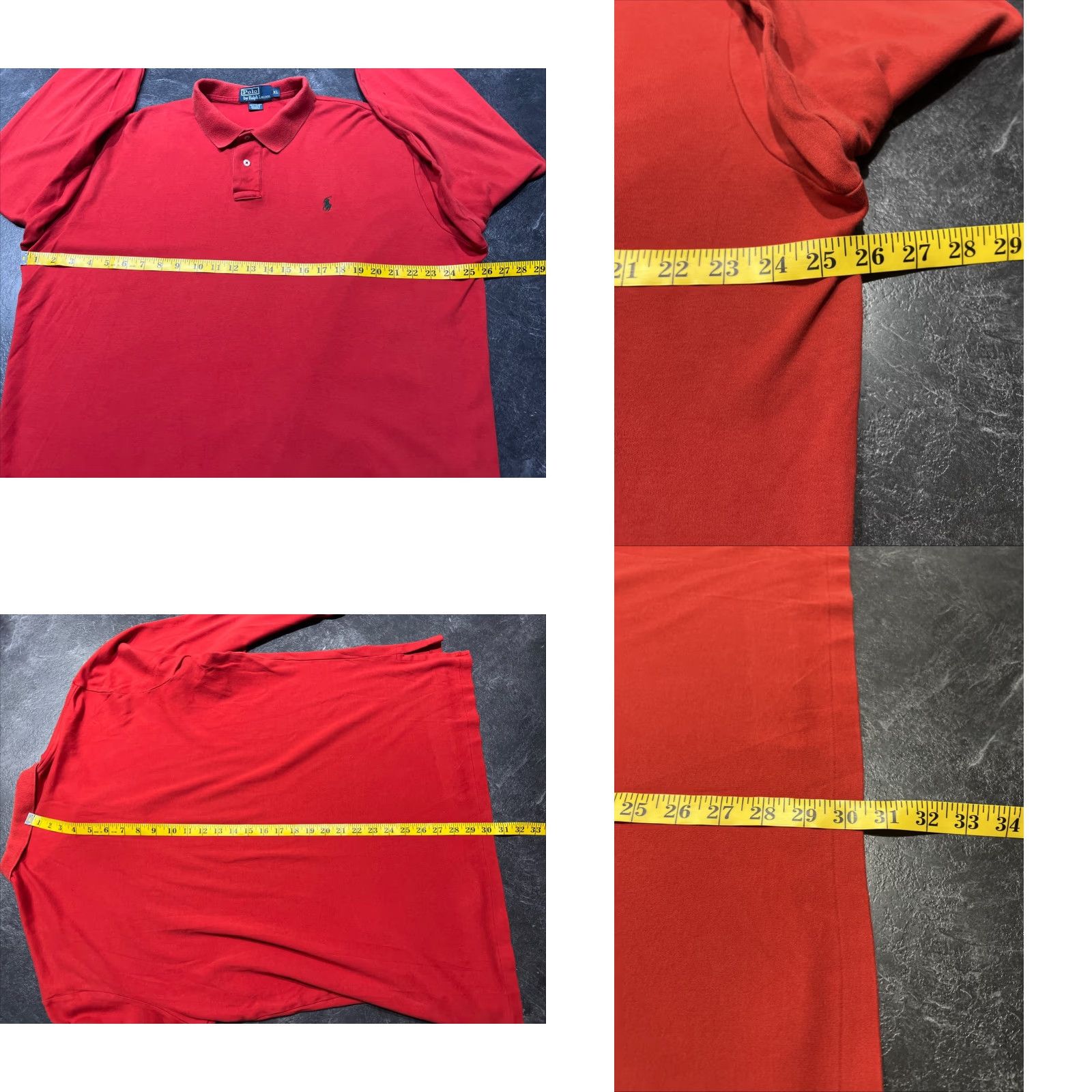 Polo Ralph Lauren Polo Ralph Lauren Men’s Long Sleeve XL Red Cotton Polo Shirt Casual Custom Fit Size US XL / EU 56 / 4 - 8 Thumbnail