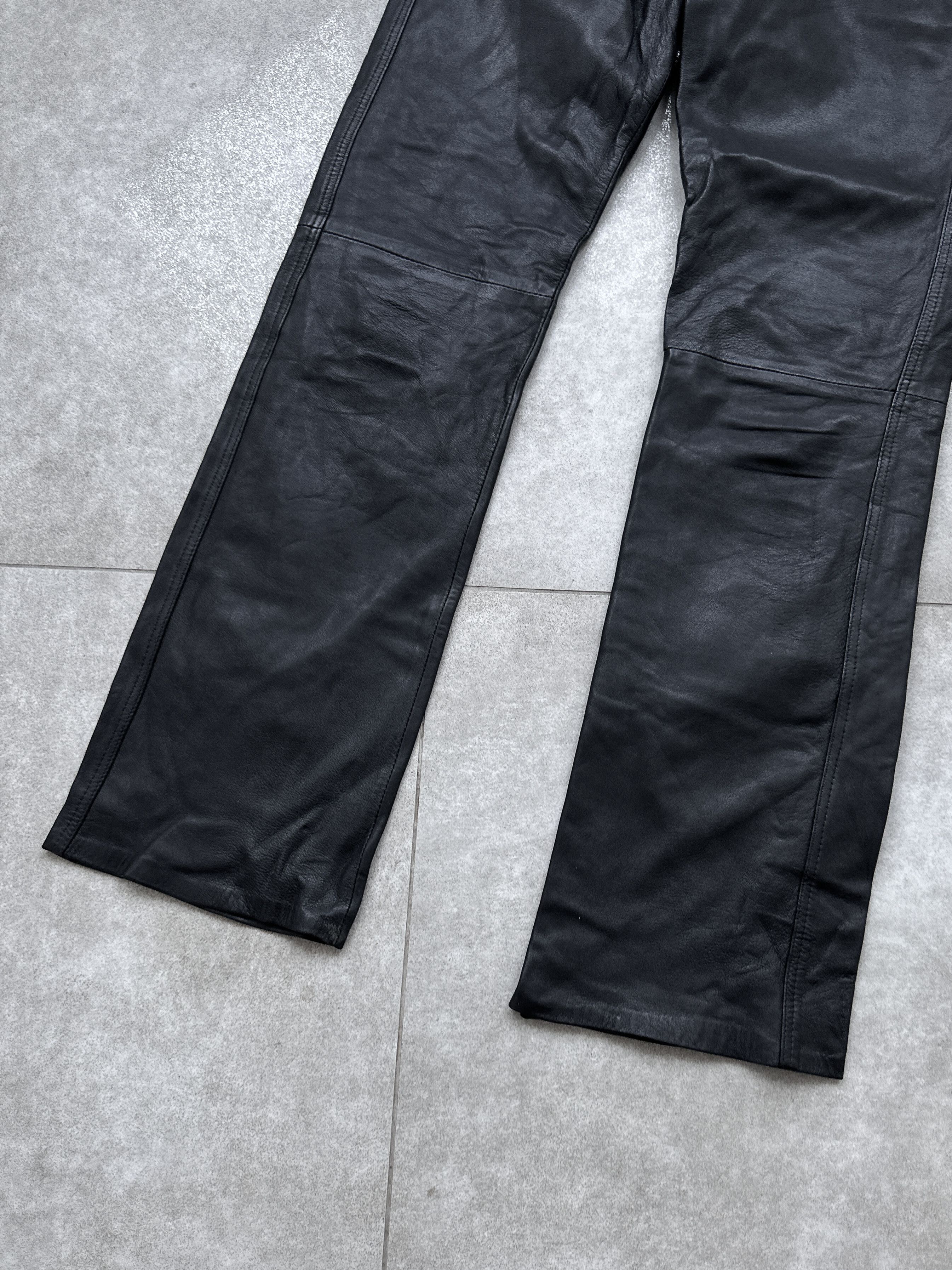 Leather Vintage Real Leather Black Pants Size 28" / US 6 / IT 42 - 5 Thumbnail