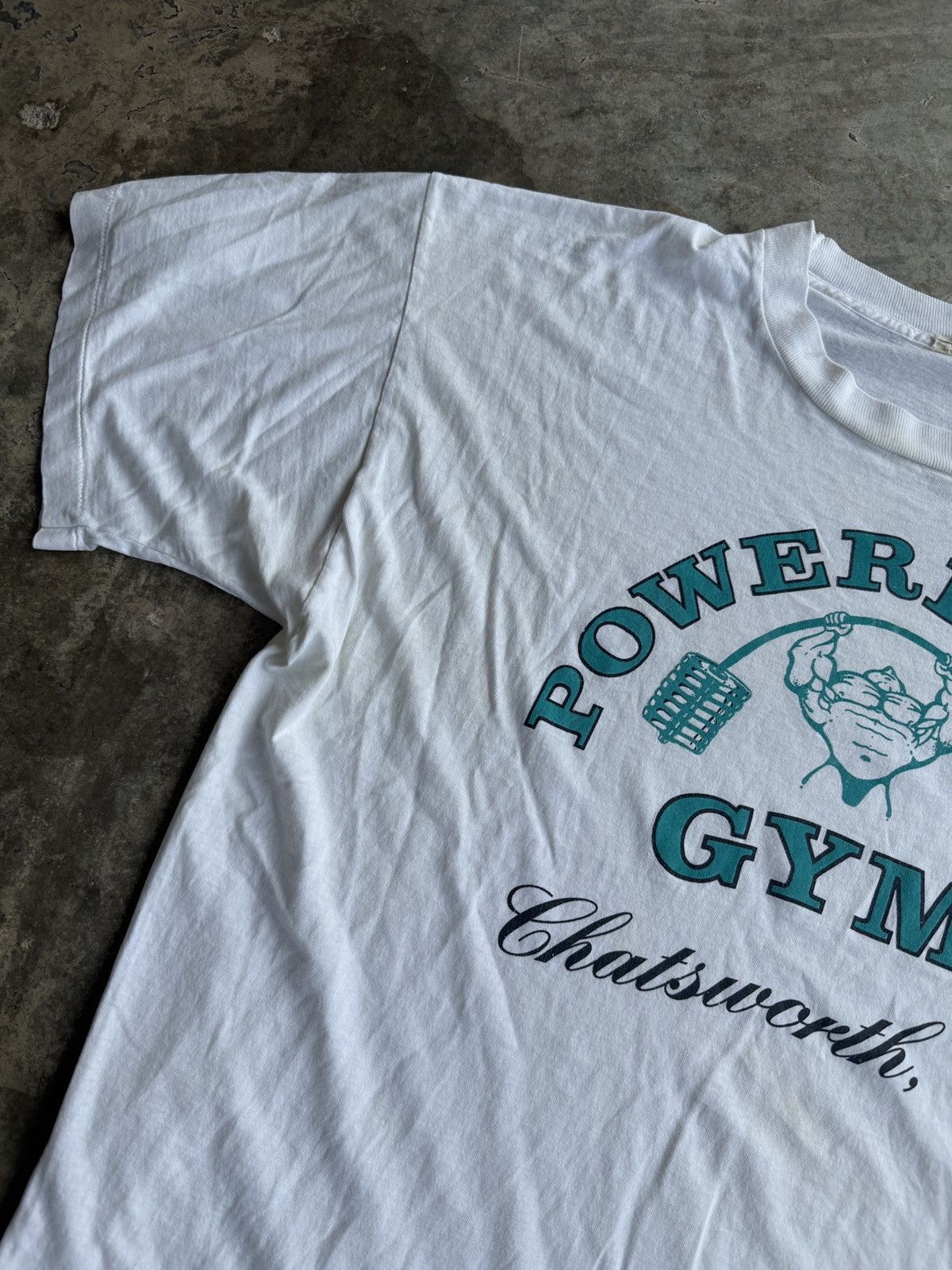 Vintage *RARE* VINTAGE 90s POWERHOUSE GYM TEE DORIAN YATES Size US XXL / EU 58 / 5 - 3 Thumbnail