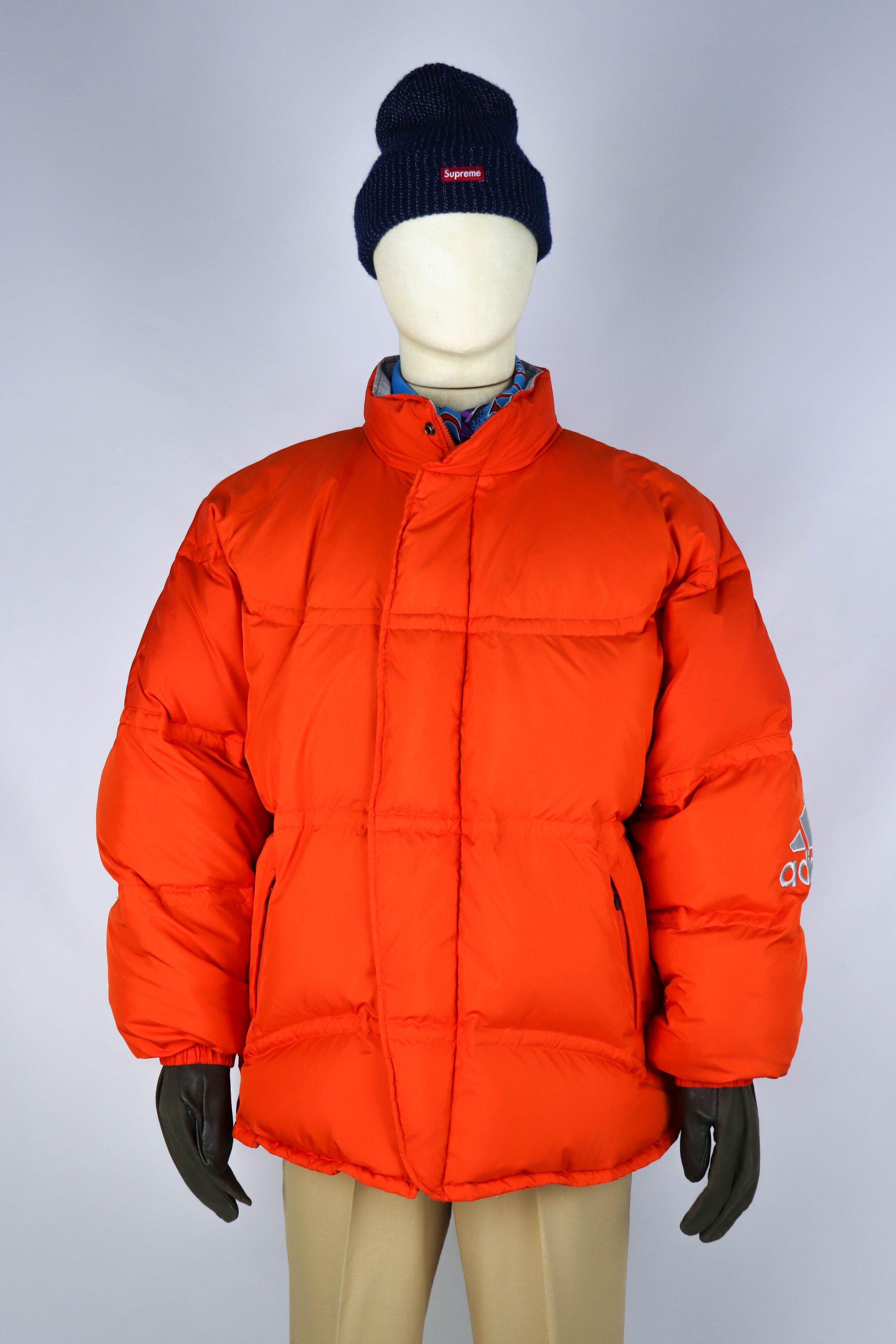 90s Vintage Adidas Oversized Baggy Fit Puffer Down Jacket