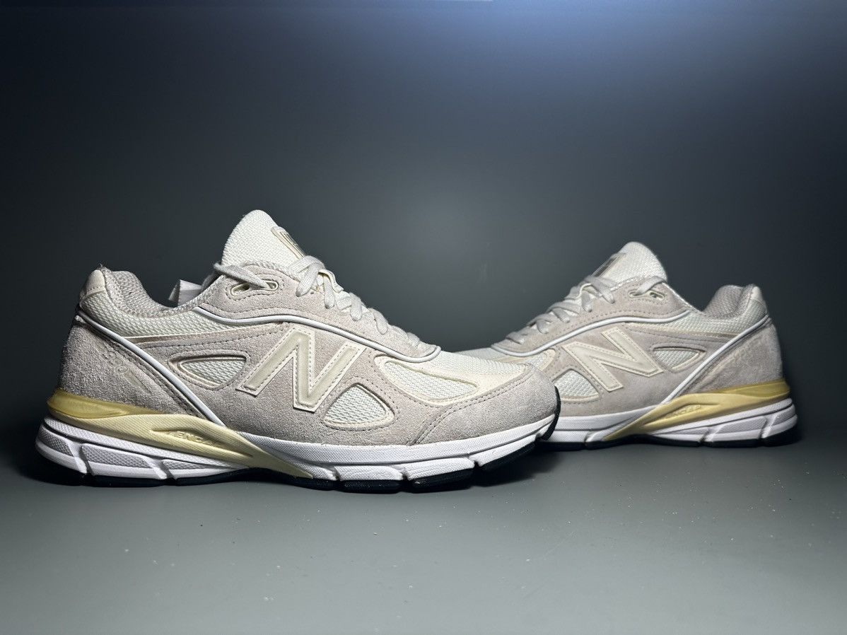 New Balance × Stussy New balance 990v4 MiUSA Made in USA Stussy Cream 44.5 Size US 10.5 / EU 43-44 - 13 Thumbnail