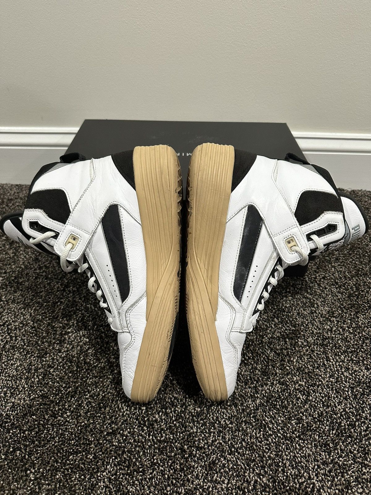 NBA Puma x Rhude x Kuzma Mid White/Black Clyde all-Pro Sneaker Size US 10 / EU 43 - 7 Thumbnail