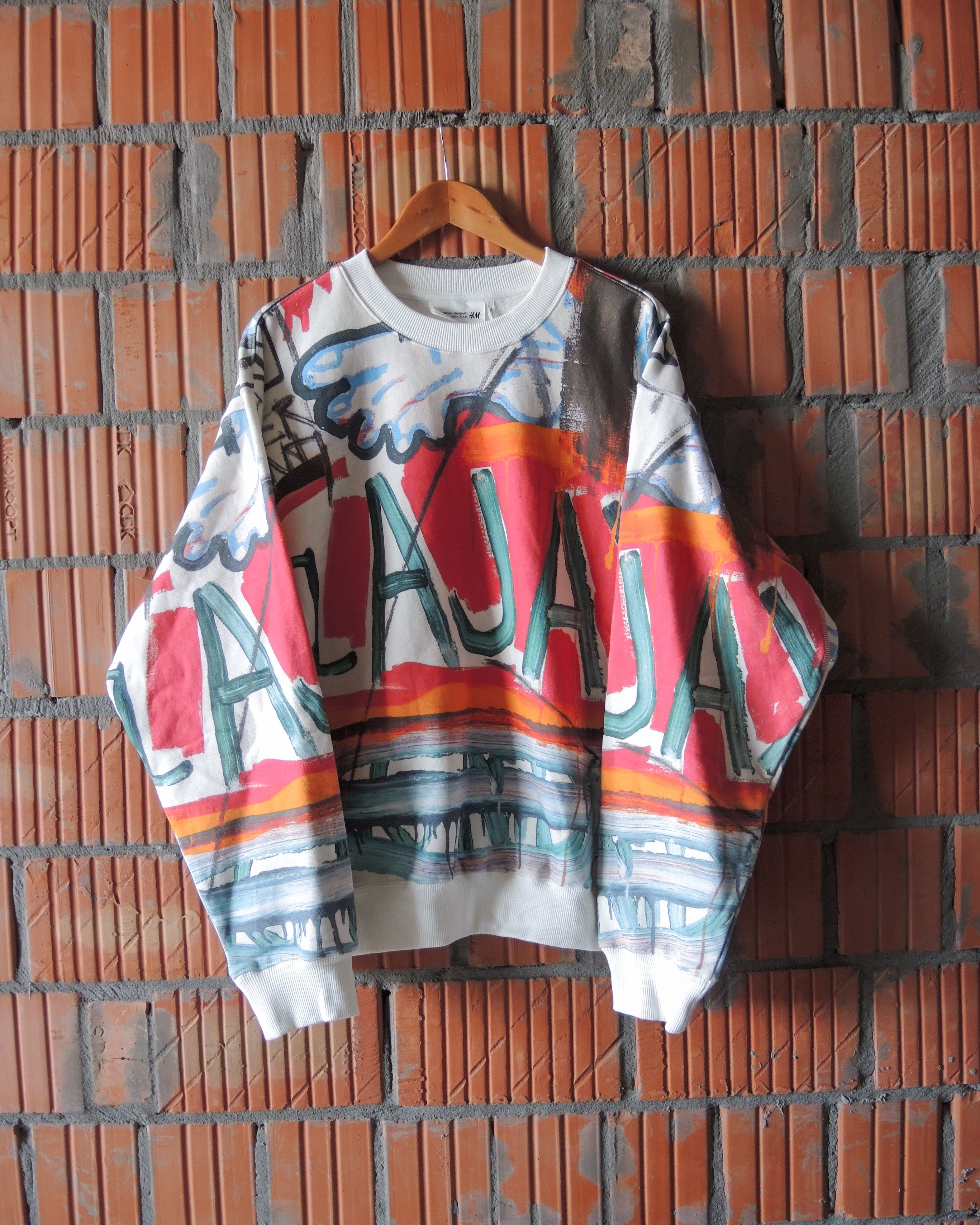 H&M × Jean-Michel Basquiat × Who Decides War WHO DECIDES WAR x BASQUIAT x H&M PRINTED SWEATSHIRT Size US S / EU 44-46 / 1 - 1 Thumbnail