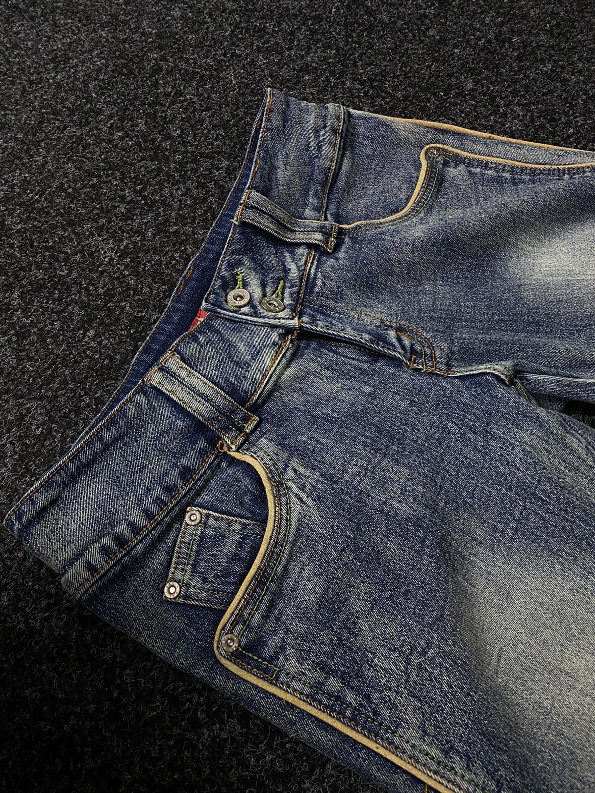 Hysteric Glamour × If Six Was Nine × Le Grande Bleu (L.G.B.) Vintage 90s japan flared mid wash denim y2k style Size 31" - 7 Thumbnail