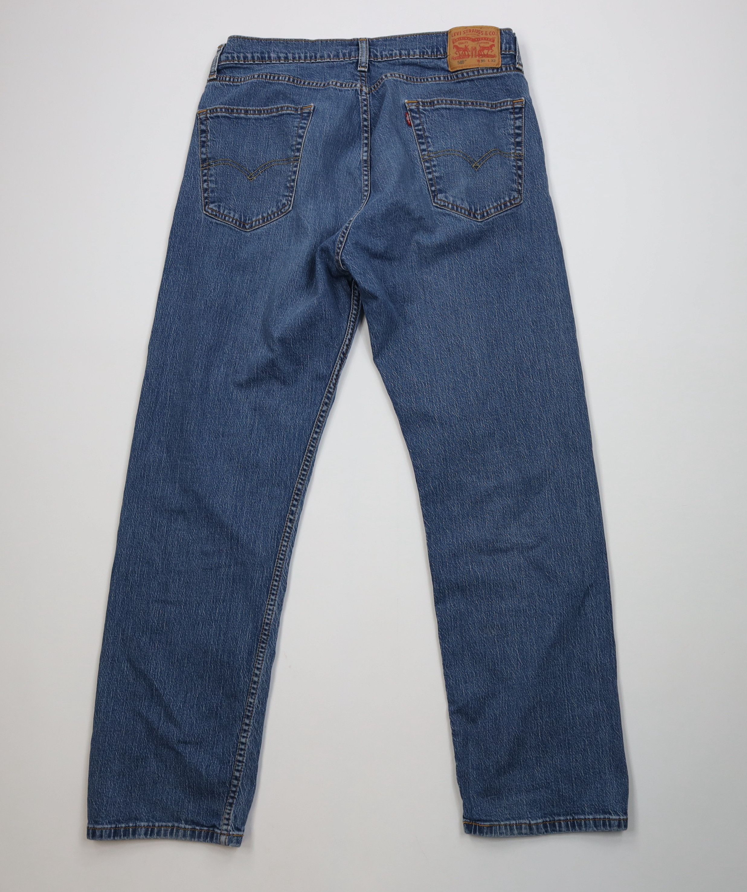 Levi's Vintage Y2K Levis 505 Regular Straight Leg Denim Jeans Size US 36 / EU 52 - 11 Thumbnail