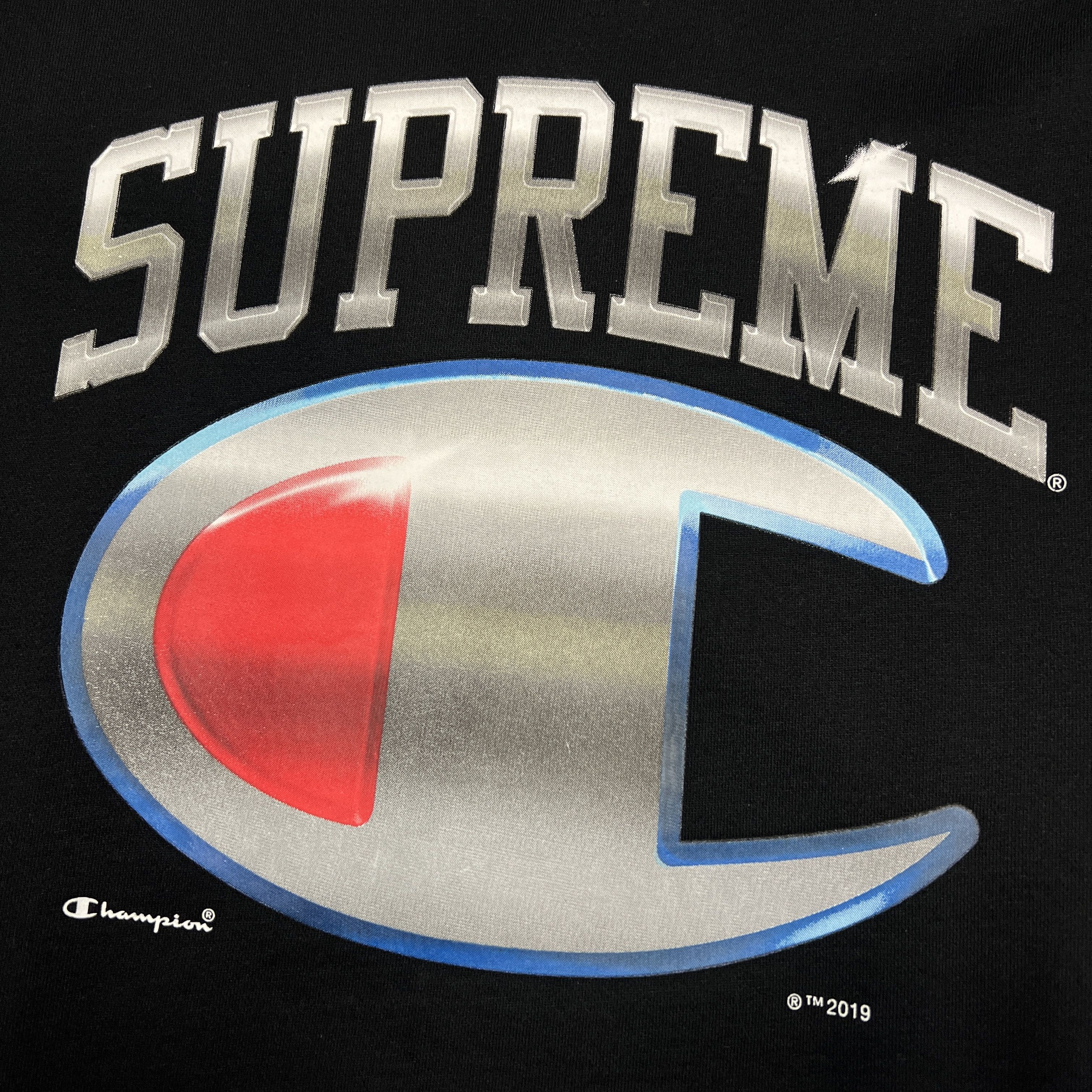 Champion × Supreme Supreme x Champion Chrome Logo Sweatshirt Size US M / EU 48-50 / 2 - 3 Thumbnail