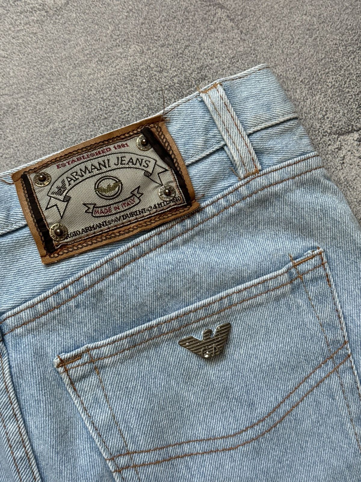 Armani × Emporio Armani × Giorgio Armani Armani Jeans 30/32 denim pant jean trouser chino vintage Size US 30 / EU 46 - 4 Thumbnail