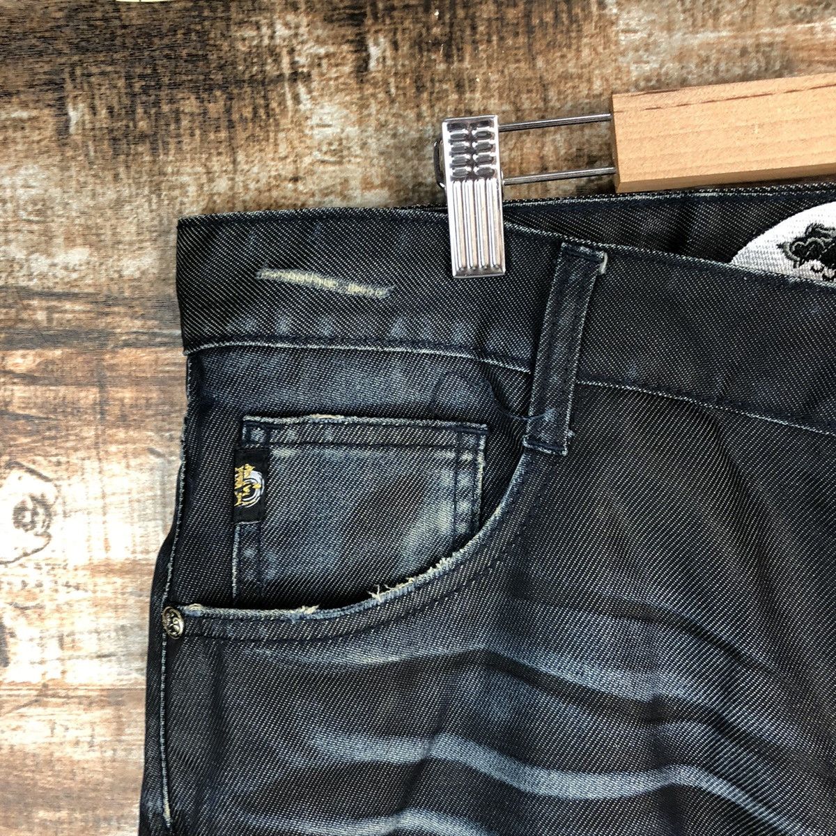 Japanese Brand DLL Osaka Big Train Blue Denim Pants #C095 Size US 38 / EU 54 - 7 Thumbnail