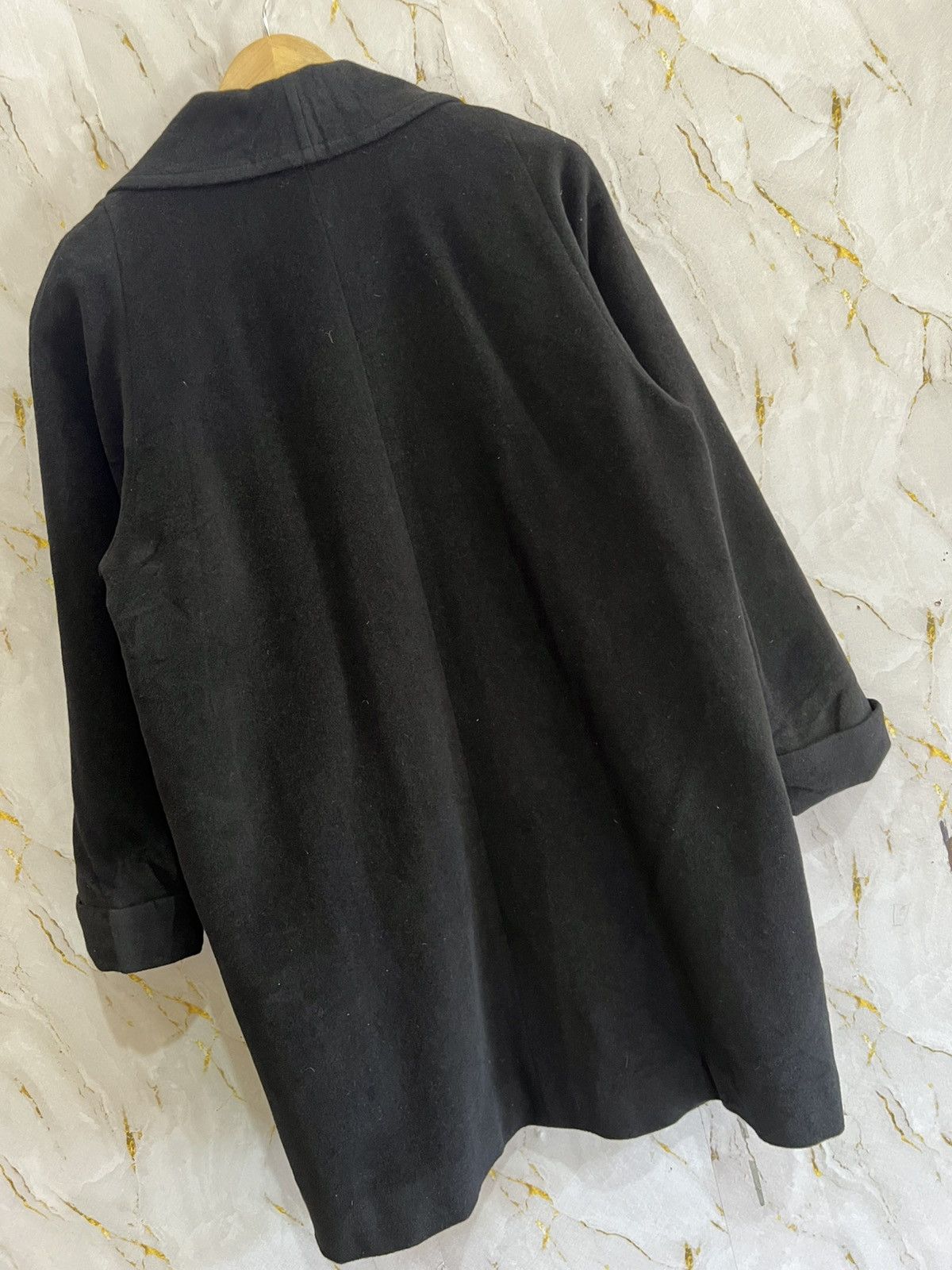 Japanese Brand Vintage Midorine Wool Long Jacket / Coat Size US XXL / EU 58 / 5 - 4 Thumbnail