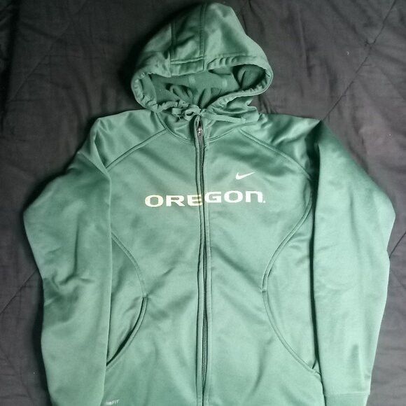 Nike Vintage Nike Therma Oregon Ducks Zipper Hoodie Sweatshirt Size M / US 6-8 / IT 42-44 - 2 Thumbnail