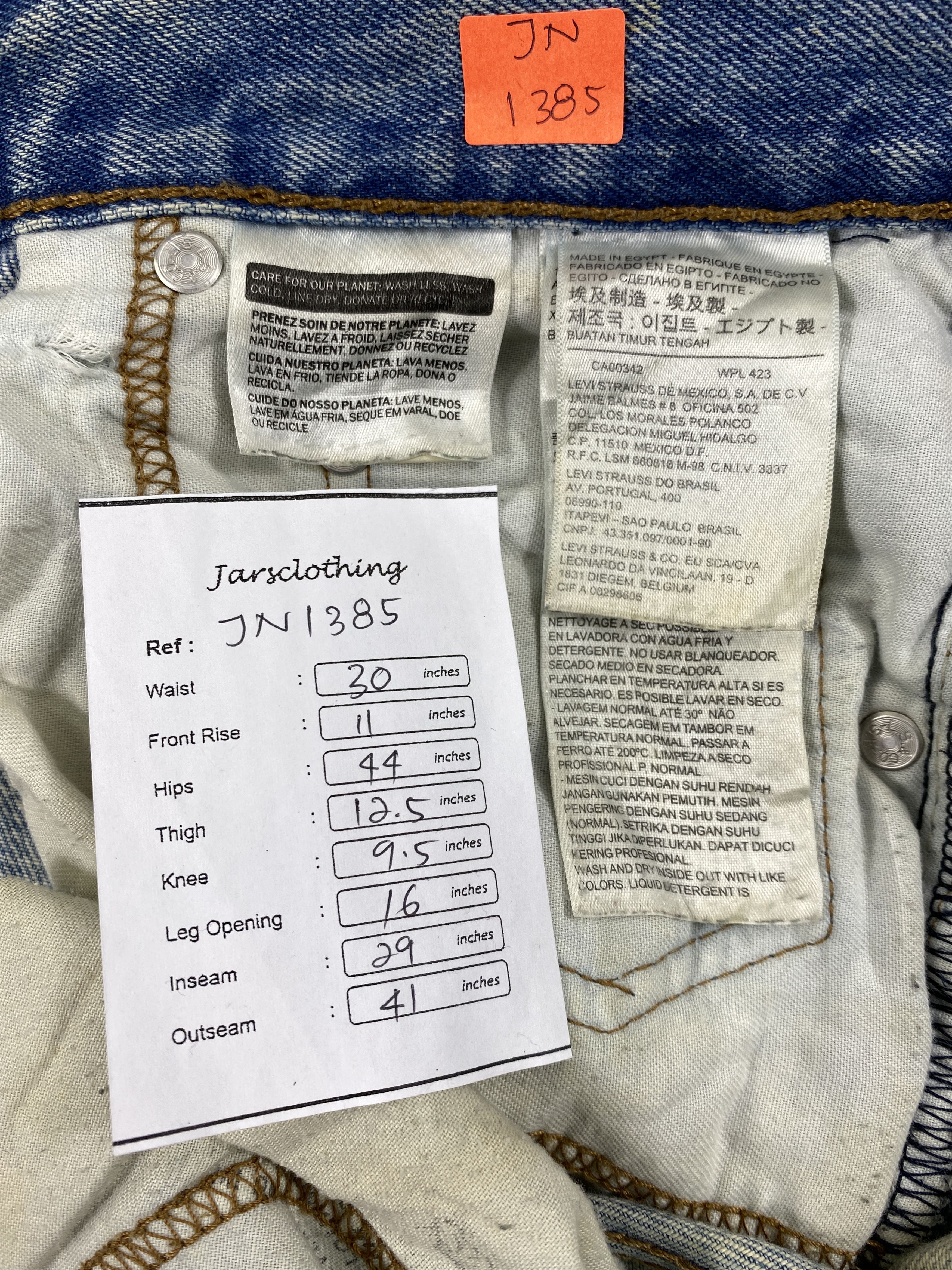 Levi's Dirty Blue Vintage Levi's 550 Jeans 30x29 Denim -JN1385 Size US 30 / EU 46 - 7 Thumbnail